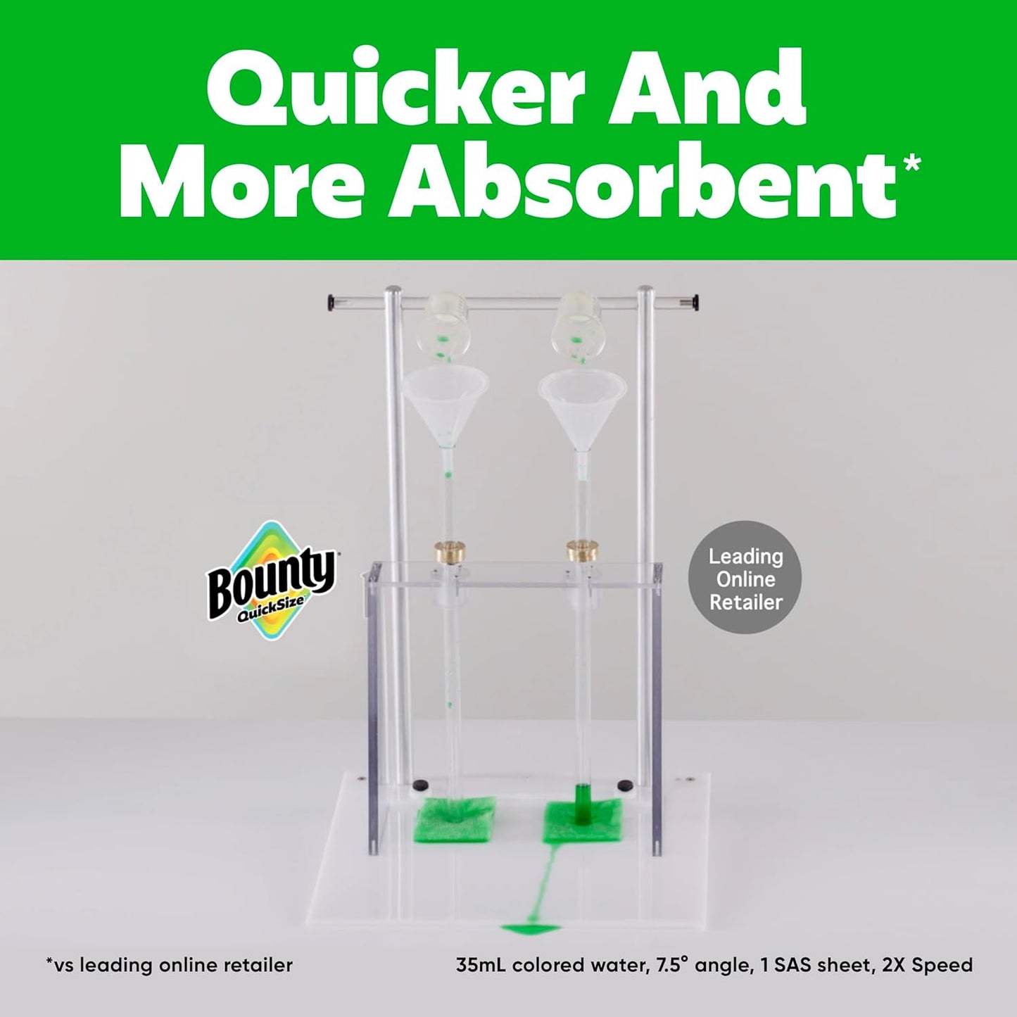 Bounty Paper Towels Quick Size, White, 16 Family Rolls = 40 Regular Rolls