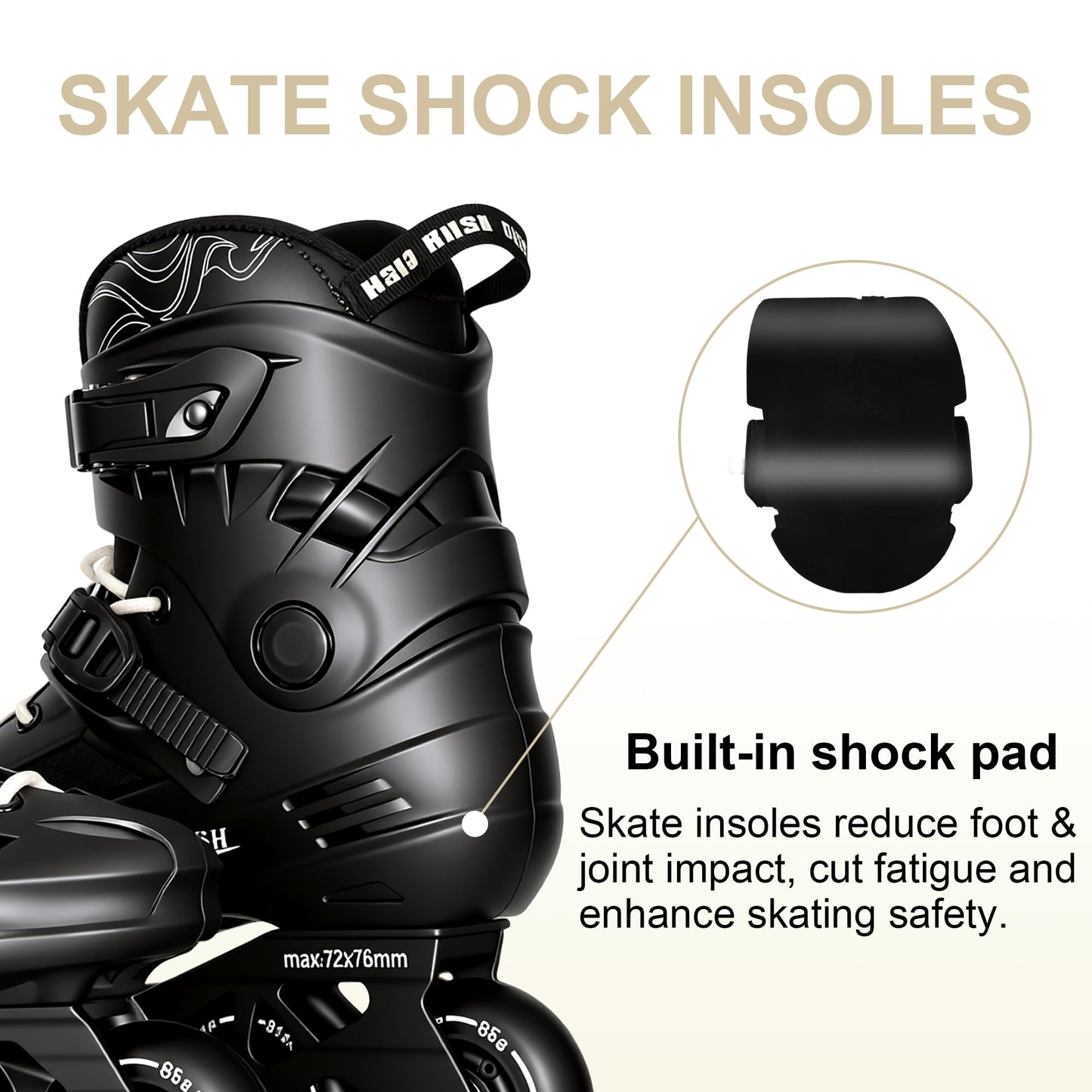 Inline Skates for Male Female, Performance Fitness Roller Skates Blades for Women Men, Professional Skates for Unisex, Outdoor & Indoor