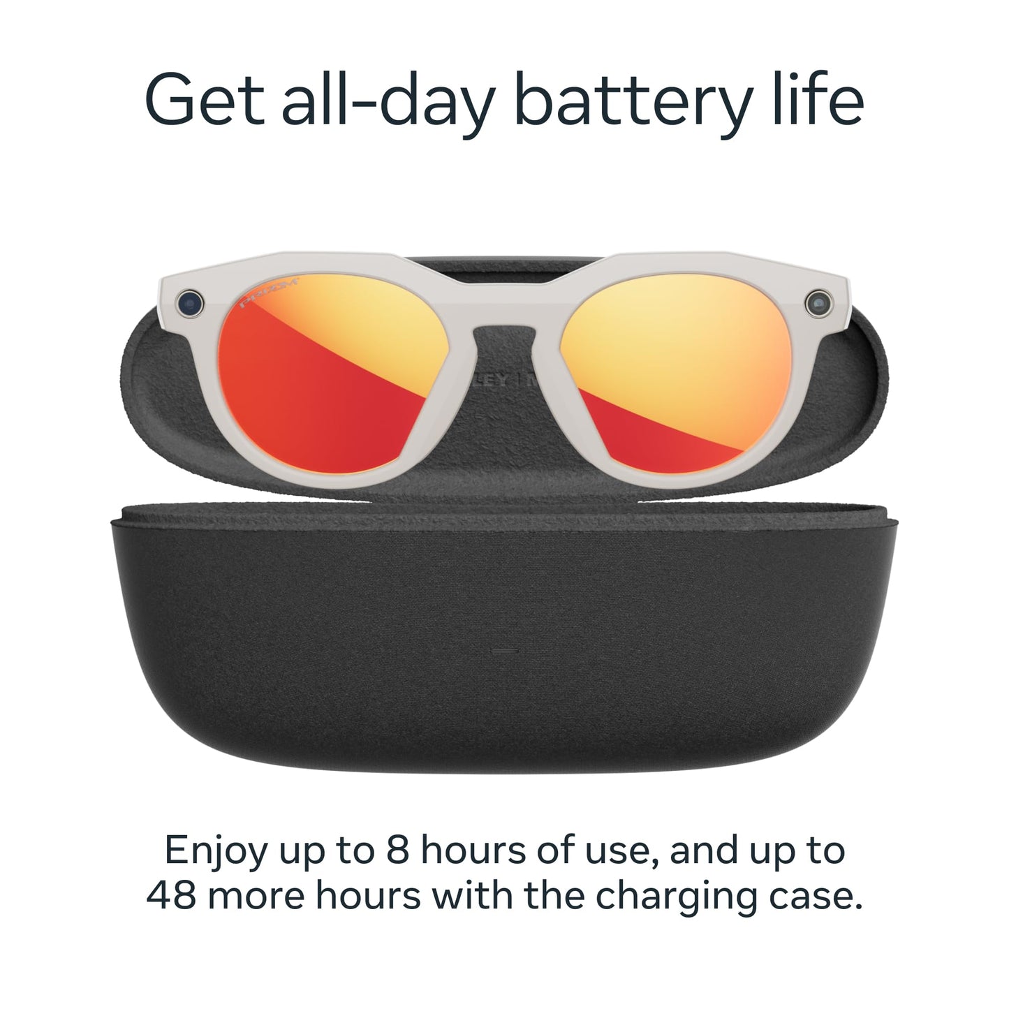 Oakley Meta HSTN, Clear | Smart AI Glasses for Men, Women — Performance for Sports, Athletes — Camera, Audio, Video — 8 Hour Battery — 3K HD Resolution — Clear to Grey Transitions® Lenses