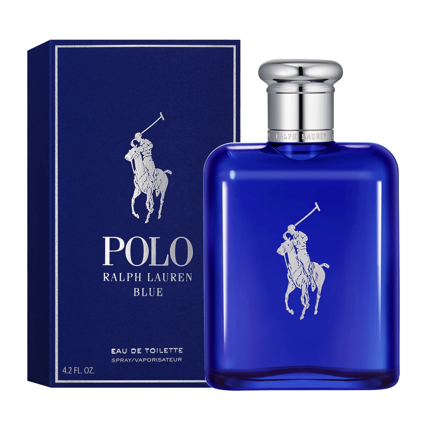 RALPH LAUREN FRAGRANCES - Polo Blue - Eau de Toilette - Men's Cologne - Aquatic & Fresh - With Citrus, Sage, and Suede - Medium Intensity