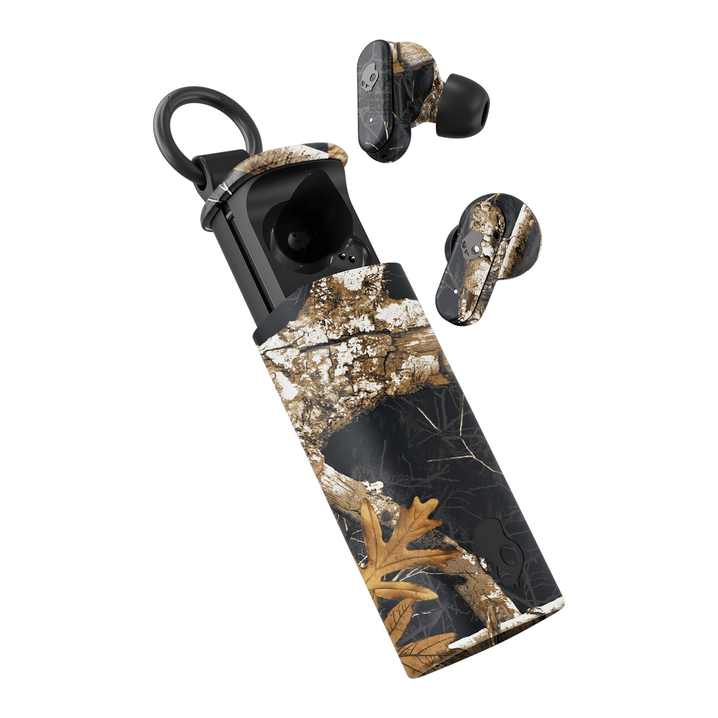 Skullcandy Dime Evo Wireless Earbuds, Bluetooth Headphones, Noise Isolating Fit, Up to 36 Hours Battery, Microphone for iPhone Android, Easy Carry with Clip-Anywhere Case - True Black