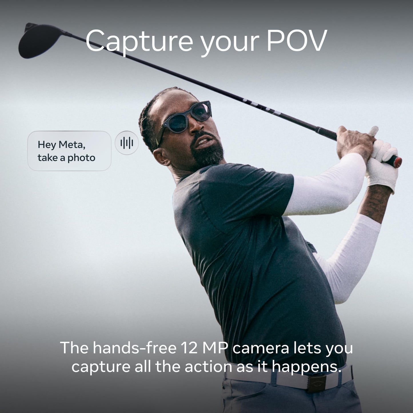 Oakley Meta HSTN, Clear | Smart AI Glasses for Men, Women — Performance for Sports, Athletes — Camera, Audio, Video — 8 Hour Battery — 3K HD Resolution — Clear to Grey Transitions® Lenses