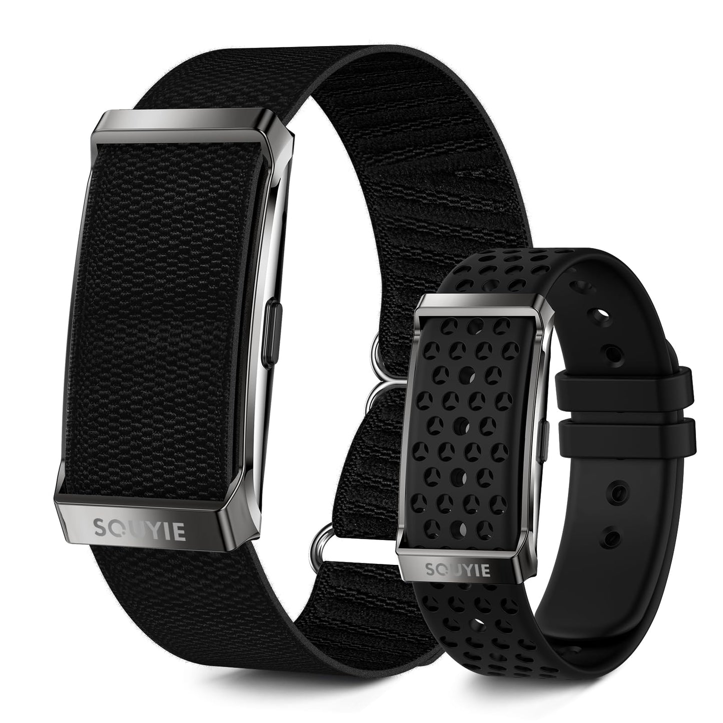 Smart Bracelet for Men Women, Health Activity Fitness Trackers, 24H Sleep Tracker, 24/7 Continuous Heart Rate/Blood Pressure/HRV/Stress Monitor, 170+ Sports Modes Smart Wristband with 2 Bands Free APP