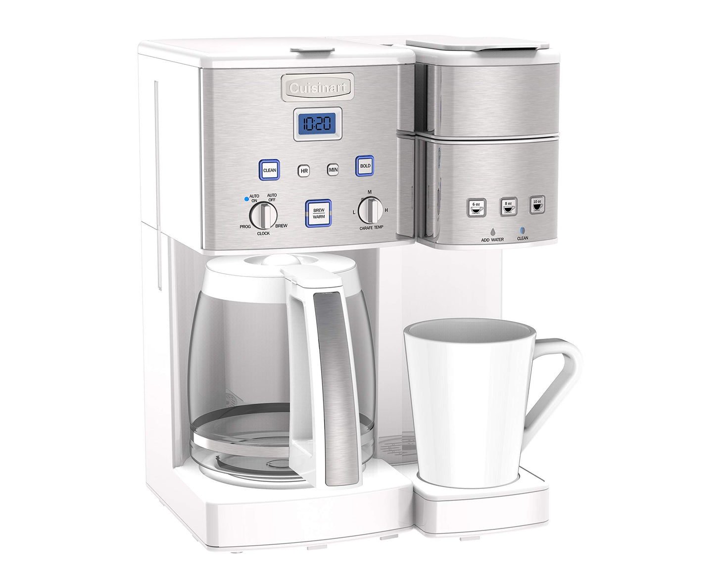 Cuisinart Single Serve + 12 Cup Coffee Maker, Offers 3-Sizes: 6-Ounces, 8-Ounces and 10-Ounces, Stainless Steel, SS-15CP, Copper