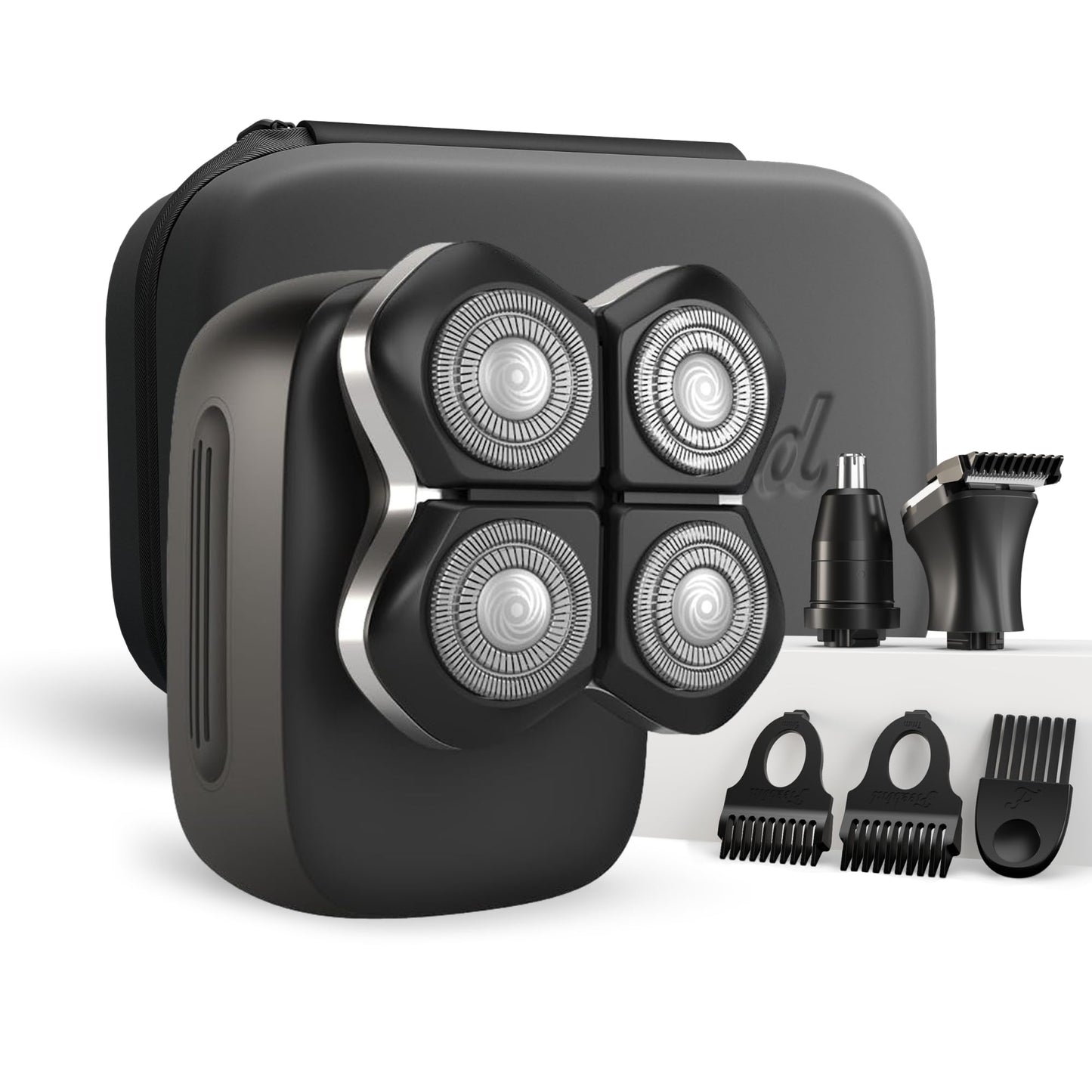 Freebird FlexSeries Electric Head & Body Hair Shaver, Mens Cordless Rechargeable Wet and Dry Skull, Bald Head, Back, Groin Waterproof Razor with Rotary Blades (FlexSeries Pro, Without Accessories)