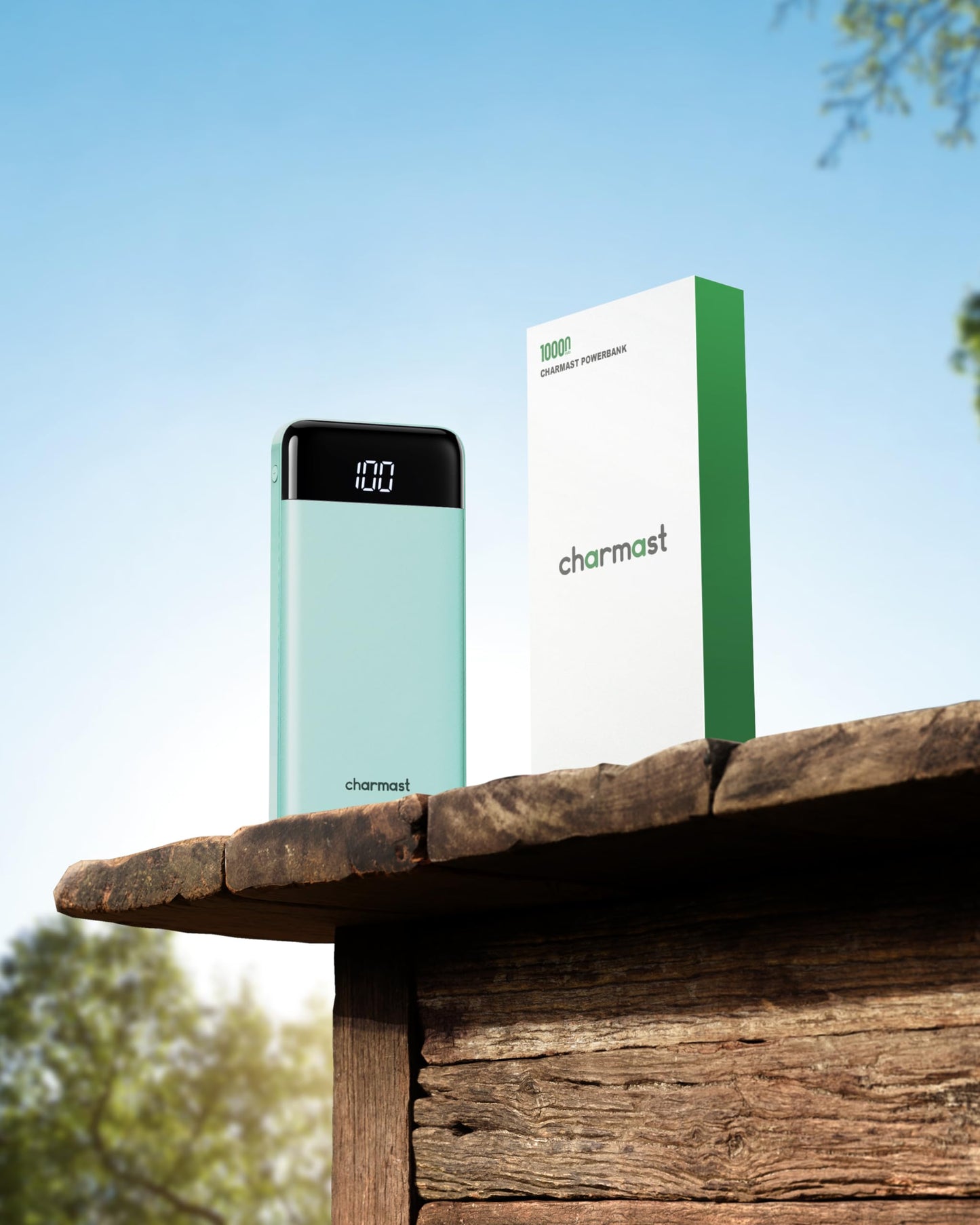 charmast Portable Charger with Built in Cables, Power Bank with Cords Wires, Slim 10000mAh Travel Battery Pack 6 Outputs 3 Inputs 6A Fast Charging for Samsung Google Pixel LG Moto iPhone iPad