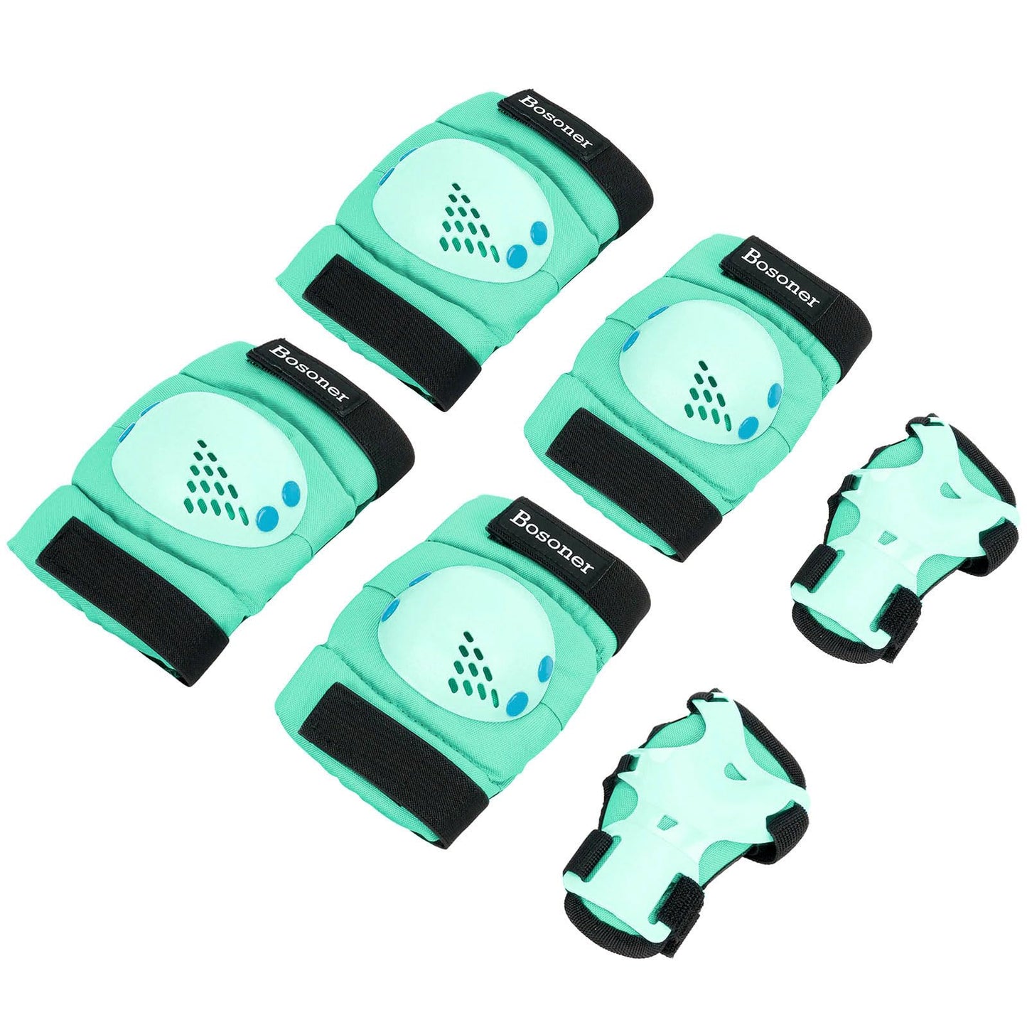 BOSONER Kids/Youth Knee Pad Elbow Pads for Roller Skates Cycling BMX Bike Skateboard Inline Rollerblading, Skating Skatings Scooter Riding Sports