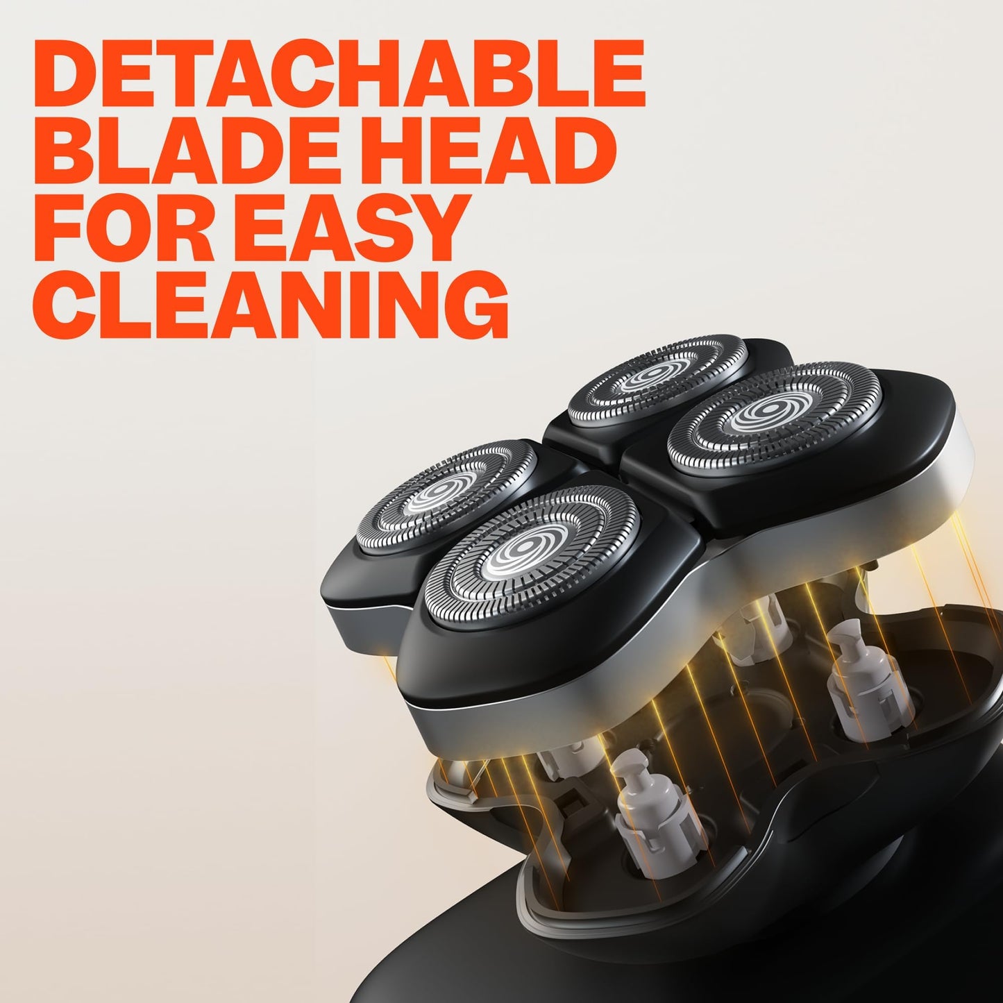 Freebird FlexSeries Electric Head & Body Hair Shaver, Mens Cordless Rechargeable Wet and Dry Skull, Bald Head, Back, Groin Waterproof Razor with Rotary Blades (FlexSeries Pro, Without Accessories)