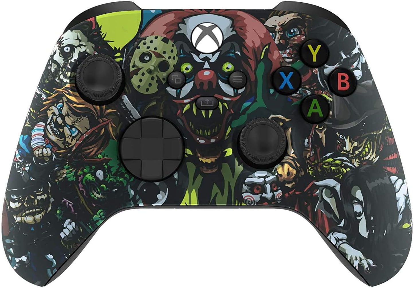 Custom Controllerzz Wireless Controller for Microsoft Xbox Series X/S & Xbox One - Custom Soft Touch Feel - Custom Series X/S Controller (X/S Bloody Zombie)