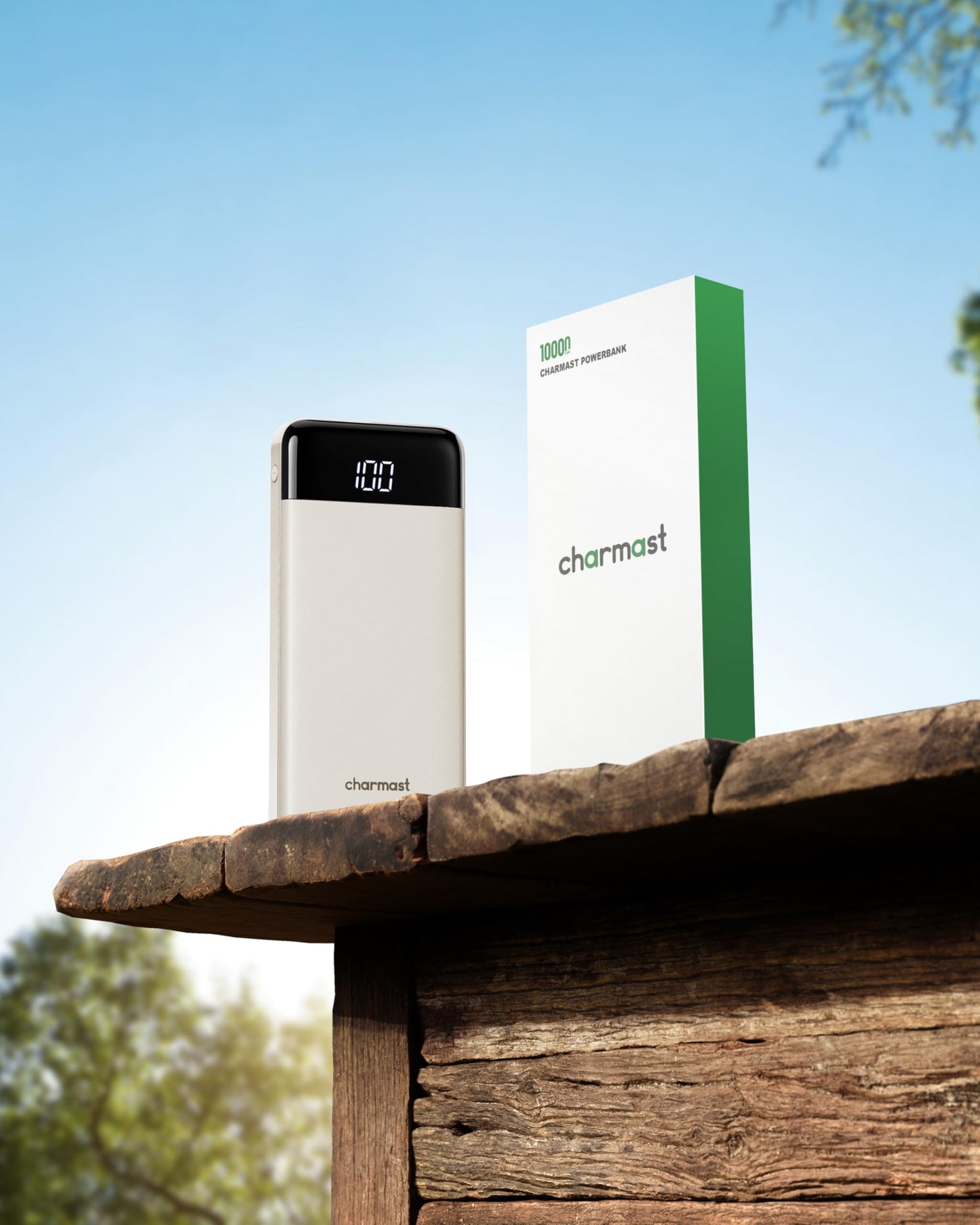 charmast Portable Charger with Built in Cables, Power Bank with Cords Wires, Slim 10000mAh Travel Battery Pack 6 Outputs 3 Inputs 6A Fast Charging for Samsung Google Pixel LG Moto iPhone iPad