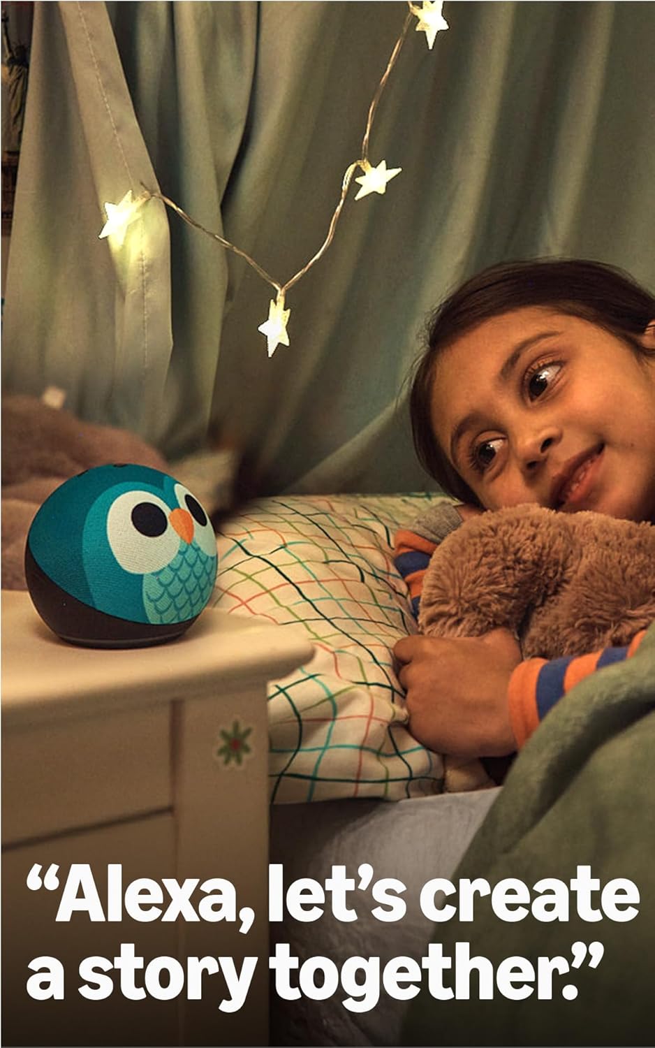 Amazon Echo Dot Kids (newest model) - Designed for kids, Designed for Alexa+, parental controls, Includes 1 Year of Amazon Kids+, Owl