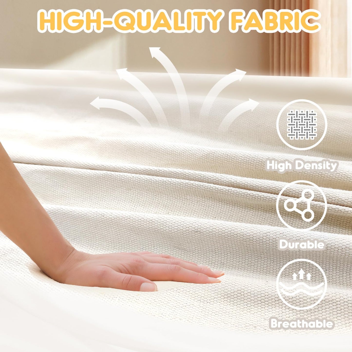 ANYOO Cotton Hammock Portable Camping Hammocks for Hanging Sturdy Garden Comfortable Fabric Hammock with Tree Straps Up to 660lbs with Travel Bag for Camping Outdoor/Indoor Patio Backyard