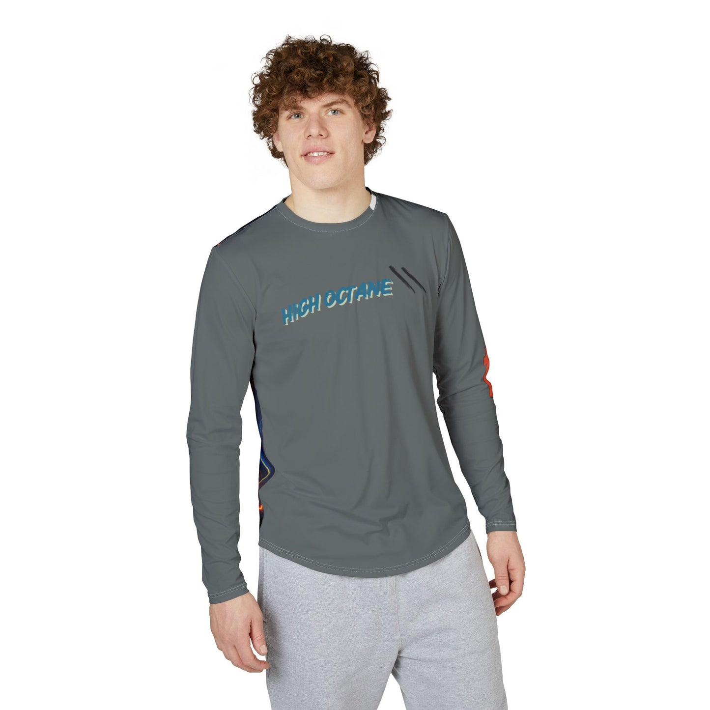 Simple Expressions- High Octane Squad - Men's UV Protection Long Sleeve Shirt (AOP)