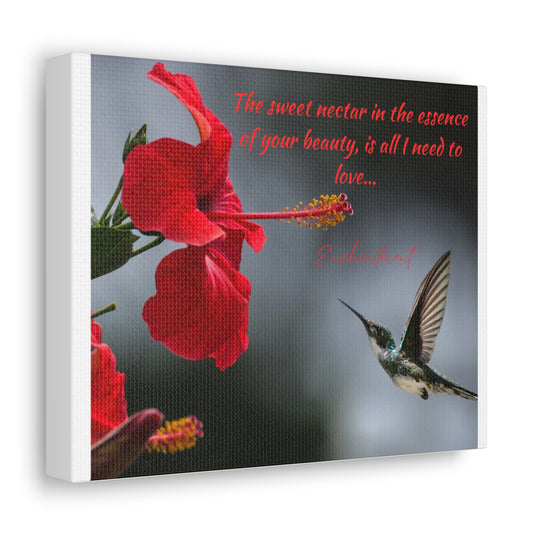 Simple Expressions Floral Canvas Gallery Wrap - "The Sweet Nectar in the Essence of Your Beauty"