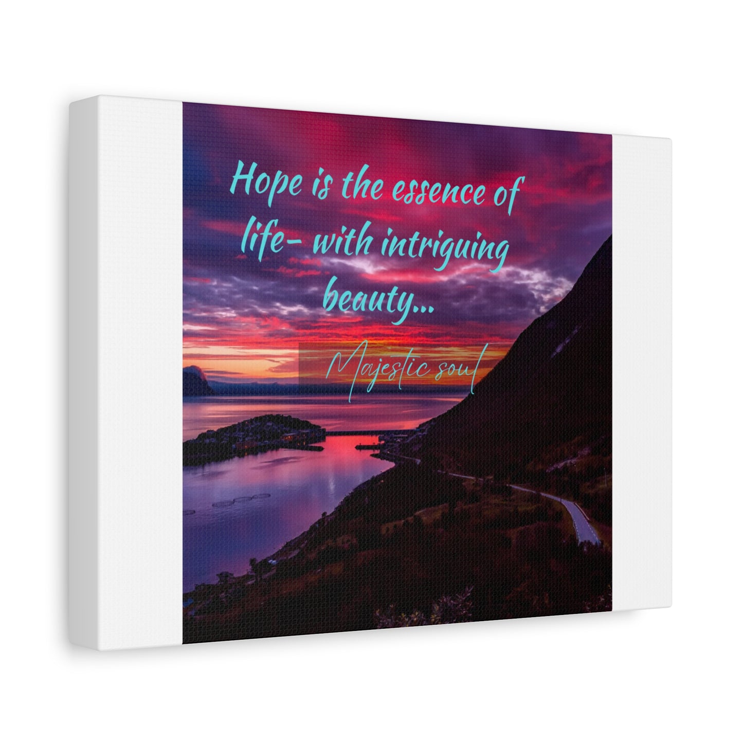 Simple Expressions Inspirational Landscape Canvas Art - "Hope is the Essence of Life"