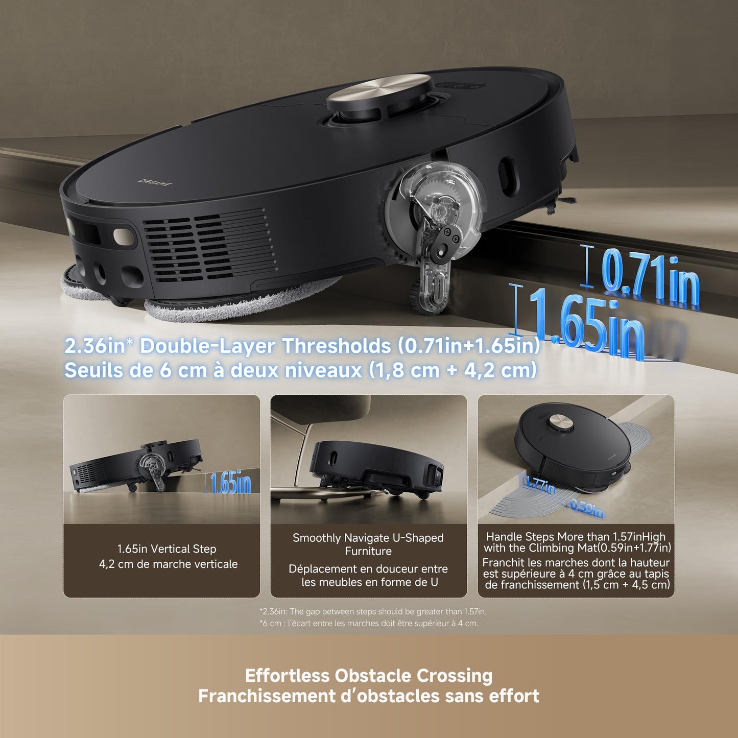 DREAME L50 Ultra Robot Vacuum and Mop White, 19,500Pa Suction, with Auto-Empty and Mop Self-Cleaning, Precise Obstacle Avoidance, HyperStream Detangling DuoBrush