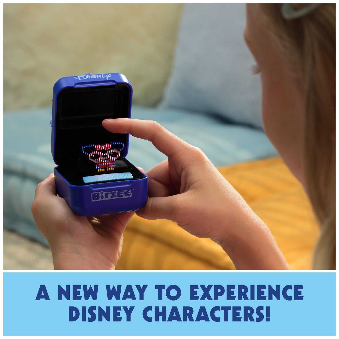 BITZEE, Disney with 30 Interactive Characters Inside, Great for Easter Gifts, Digital Pet Reacts to Swipes, Tilts & Taps, Disney Toys for Kids