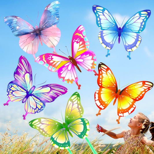 Leitee 6 Pack Large Kite for Kids and Adults Butterfly Kite for Kids Age 4-8-12 Dragonfly Owl Parrot Eagle Goldfish Teens Toy Easy to Fly for Game Beach Outdoor Activities Gifts(Cool Style)