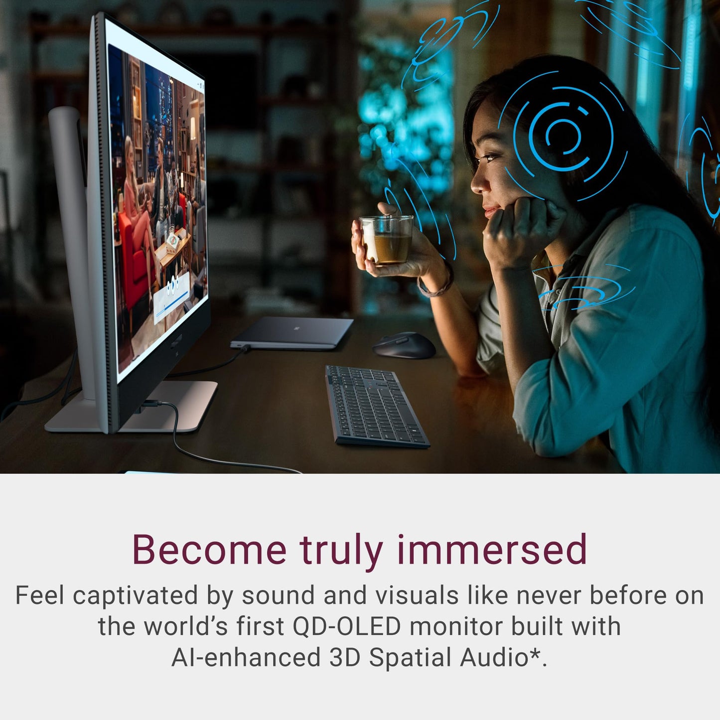 Dell 34 Plus USB-C Curved Monitor - S3425DW - 34-inch (3440 x 1440) up to 120 Hz 21:9 Display, VA Panel, AMD FreeSync Premium, 99% sRGB, 95% DCI-P3, Integrated Speakers, 3000:1 Contrast Ratio