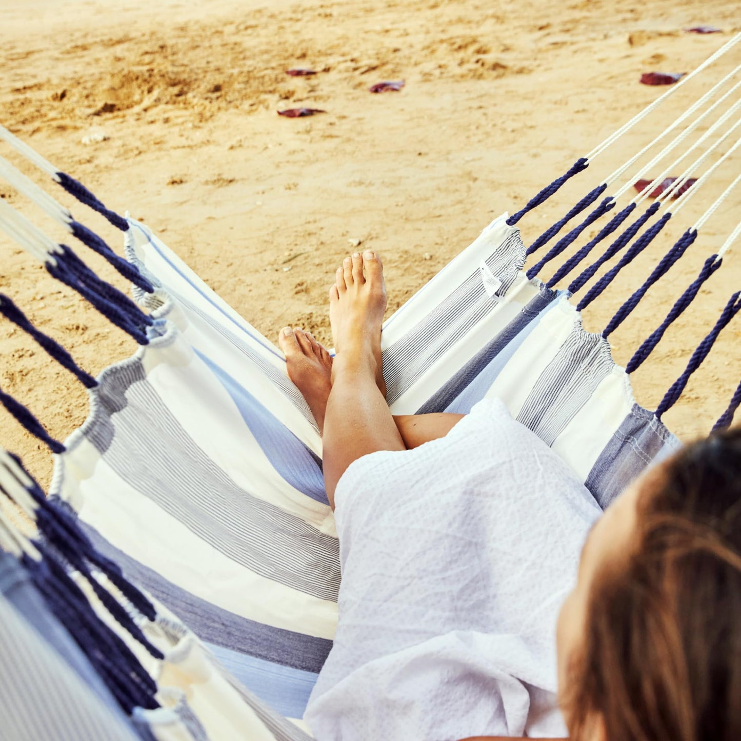 LA SIESTA® - XL King Domingo Hammock Swing Chair - Weather & Tear Resistant Hanging Hammock Chair - Indoor Outdoor Hammock Chair Swing - Hanging Chair for Patio Porch Bedroom - Max 355 Lbs, Cedar