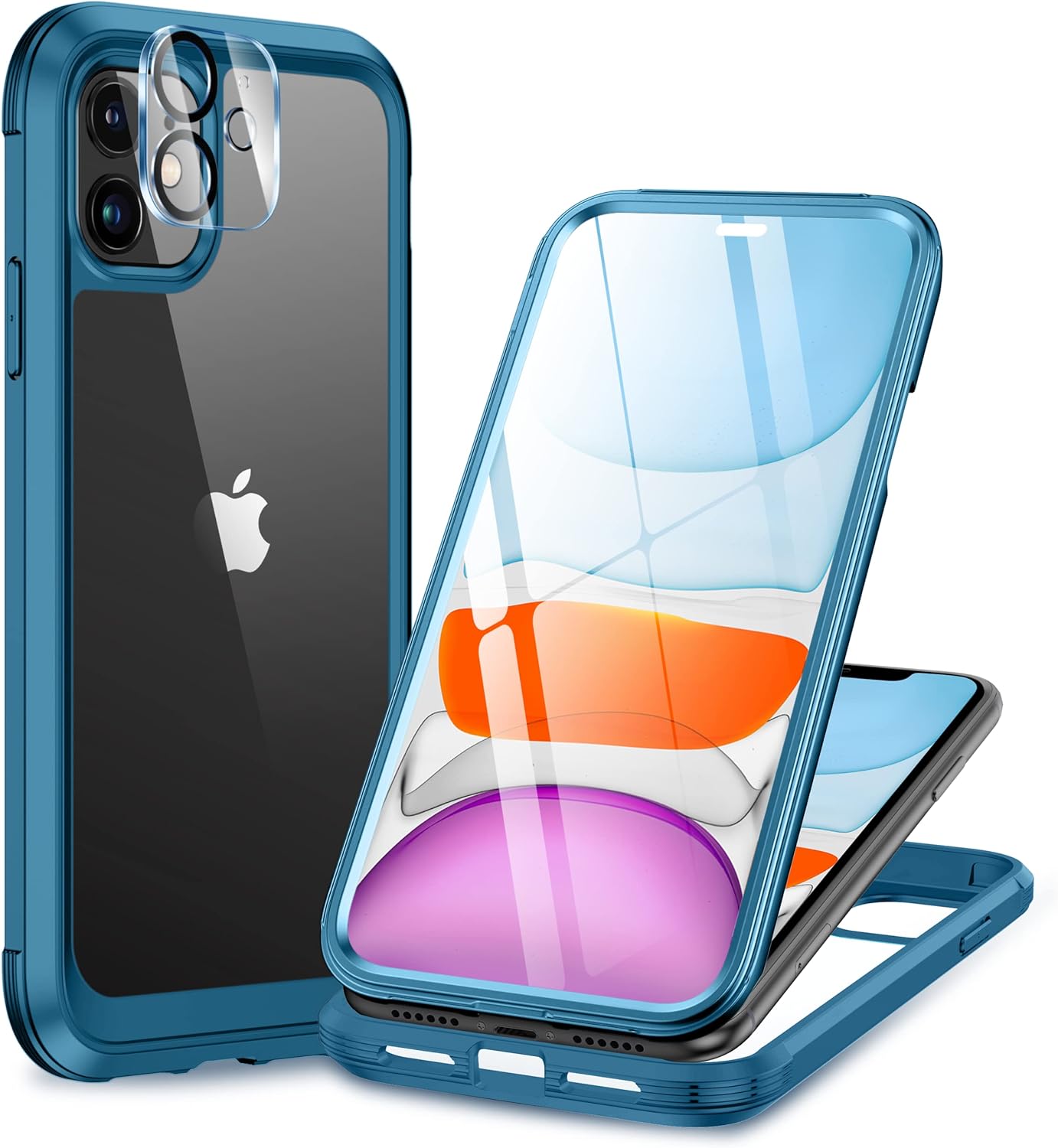 Miracase for iPhone 17e Case& iPhone 16e Case, Full-Body Phone with Built-in Glass Screen Protector, [Magnetic with MagSafe] Military Drop Proof 17 E/ 16 E Cover Bumper 6.1 inch, Black