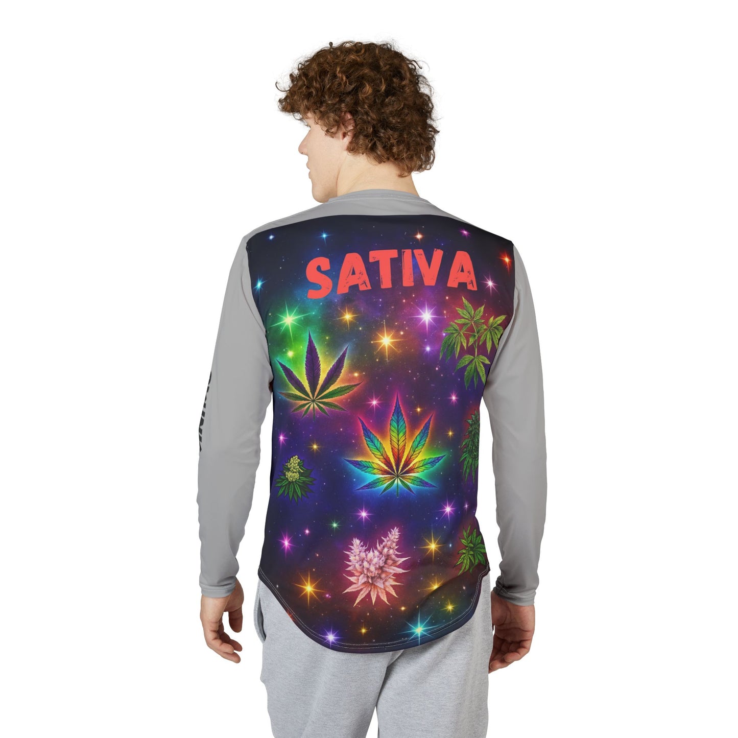 Simple Expressions- Sativa- Men's UV Protection Long Sleeve Shirt (AOP)