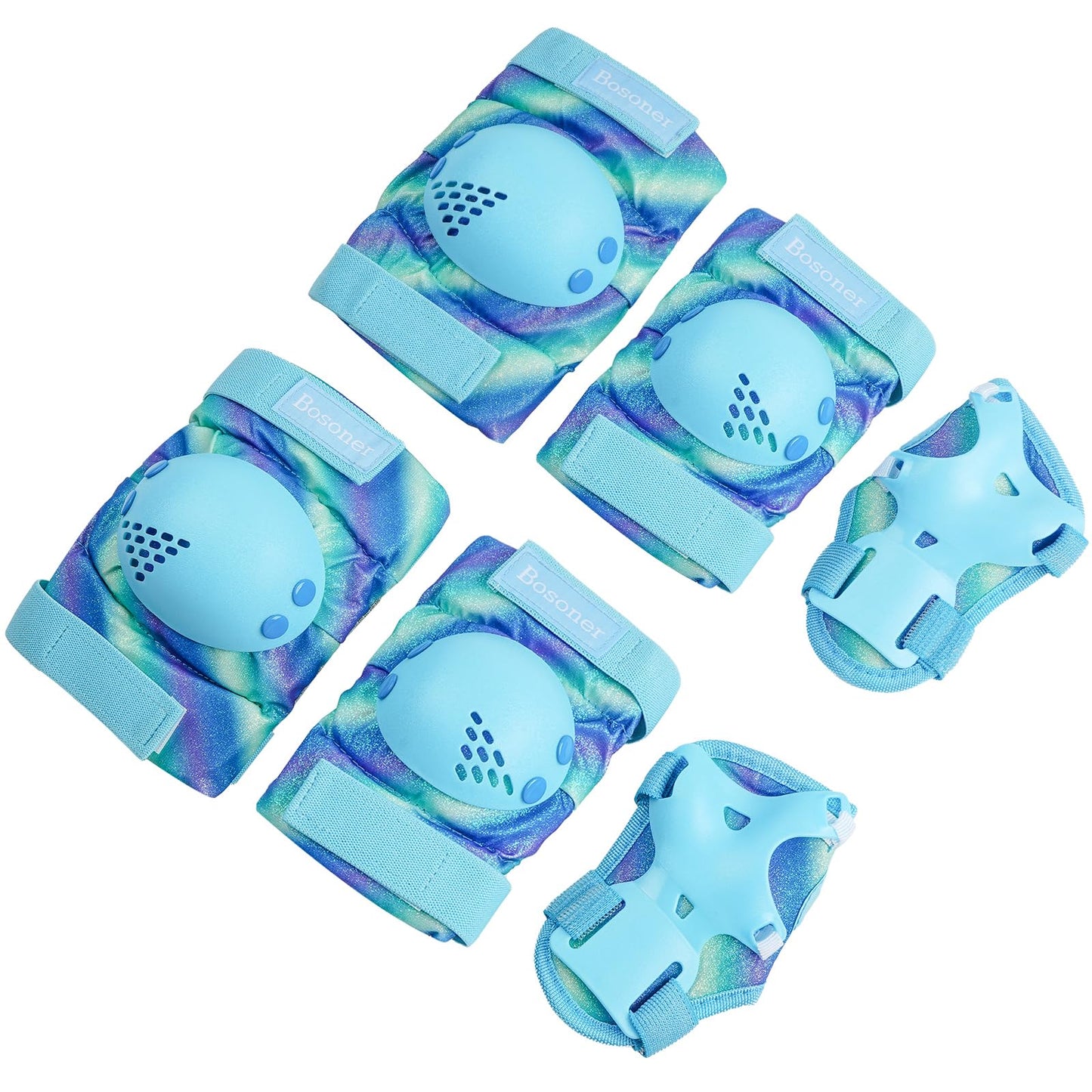 BOSONER Kids/Youth Knee Pad Elbow Pads for Roller Skates Cycling BMX Bike Skateboard Inline Rollerblading, Skating Skatings Scooter Riding Sports