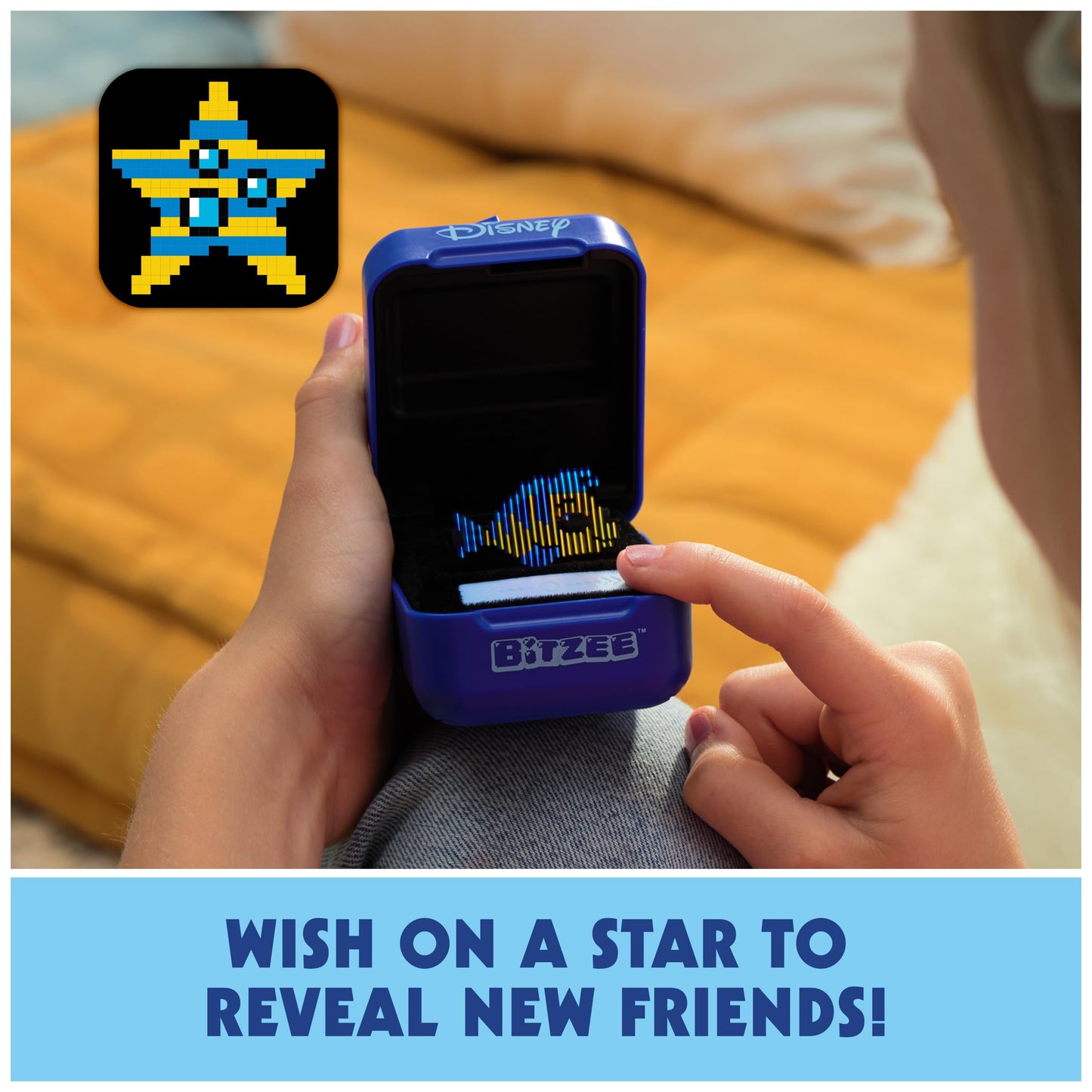 BITZEE, Disney with 30 Interactive Characters Inside, Great for Easter Gifts, Digital Pet Reacts to Swipes, Tilts & Taps, Disney Toys for Kids