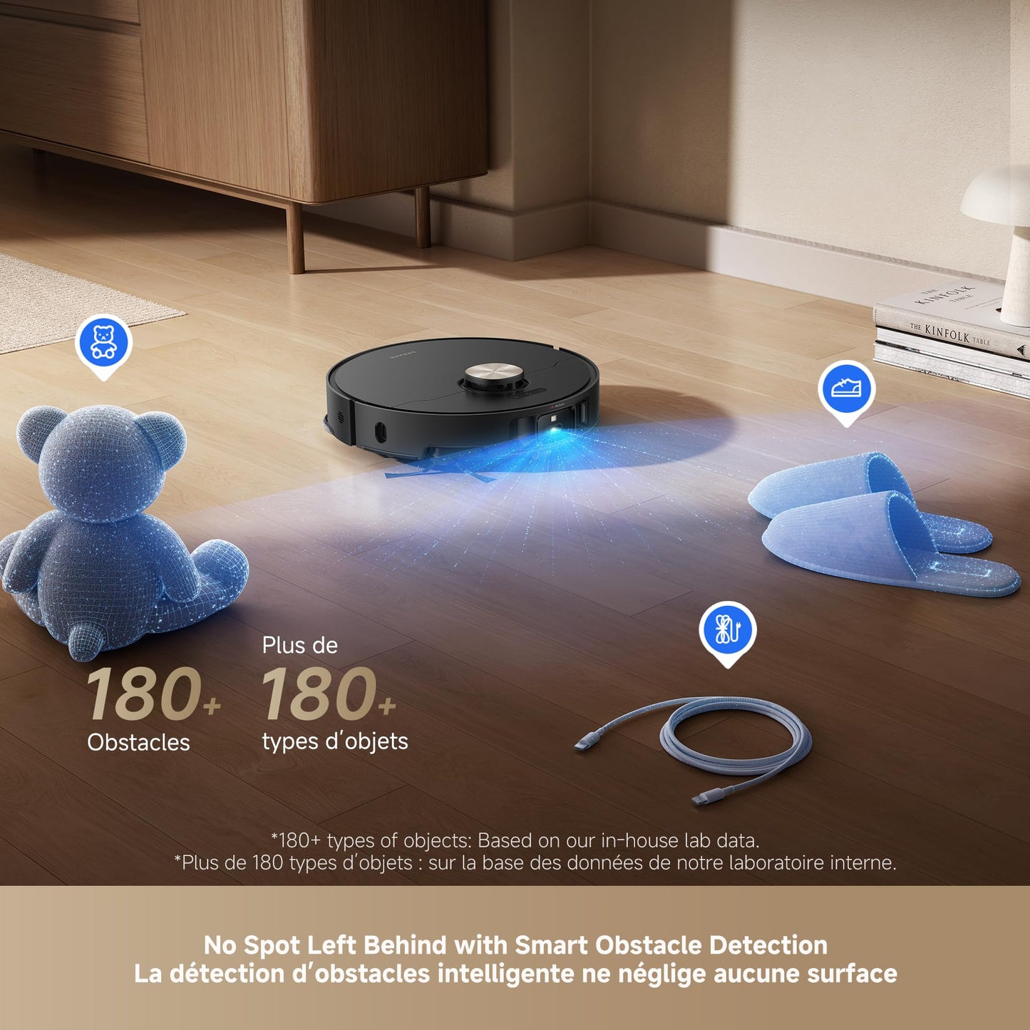 DREAME L50 Ultra Robot Vacuum and Mop White, 19,500Pa Suction, with Auto-Empty and Mop Self-Cleaning, Precise Obstacle Avoidance, HyperStream Detangling DuoBrush