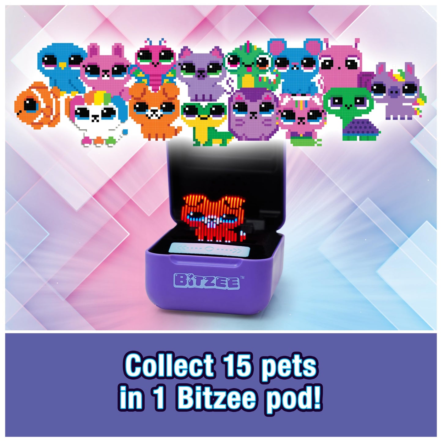 BITZEE, Disney with 30 Interactive Characters Inside, Great for Easter Gifts, Digital Pet Reacts to Swipes, Tilts & Taps, Disney Toys for Kids