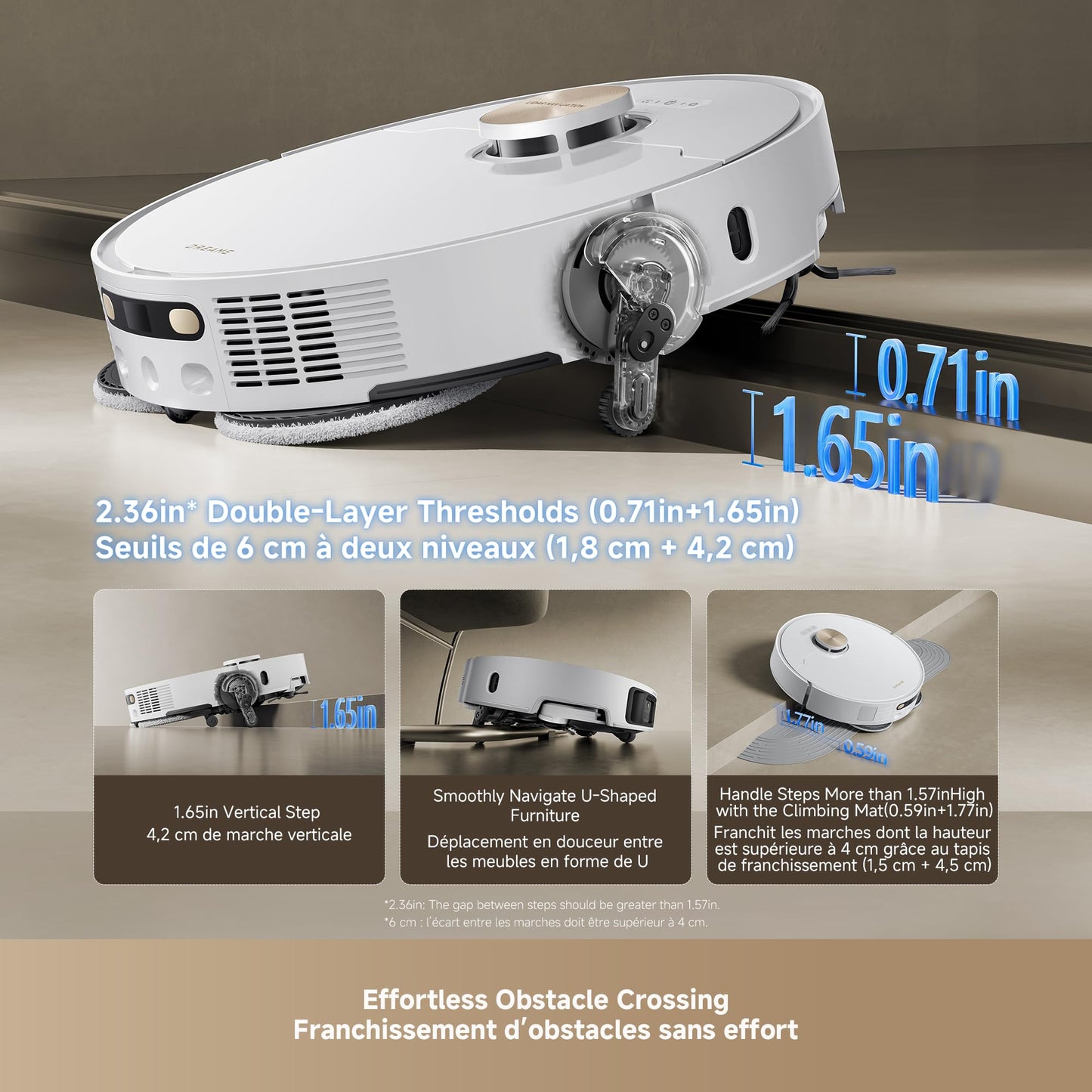 DREAME L50 Ultra Robot Vacuum and Mop White, 19,500Pa Suction, with Auto-Empty and Mop Self-Cleaning, Precise Obstacle Avoidance, HyperStream Detangling DuoBrush