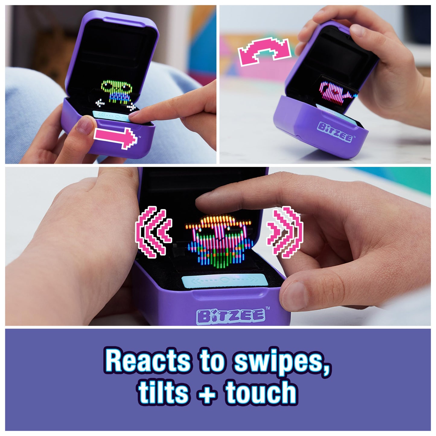 BITZEE, Disney with 30 Interactive Characters Inside, Great for Easter Gifts, Digital Pet Reacts to Swipes, Tilts & Taps, Disney Toys for Kids