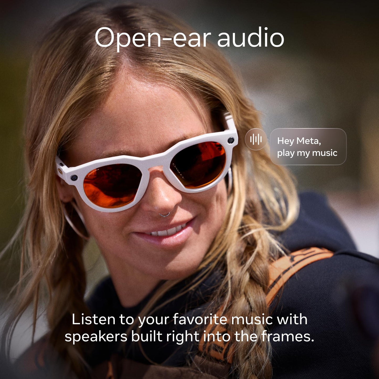 Oakley Meta HSTN, Clear | Smart AI Glasses for Men, Women — Performance for Sports, Athletes — Camera, Audio, Video — 8 Hour Battery — 3K HD Resolution — Clear to Grey Transitions® Lenses