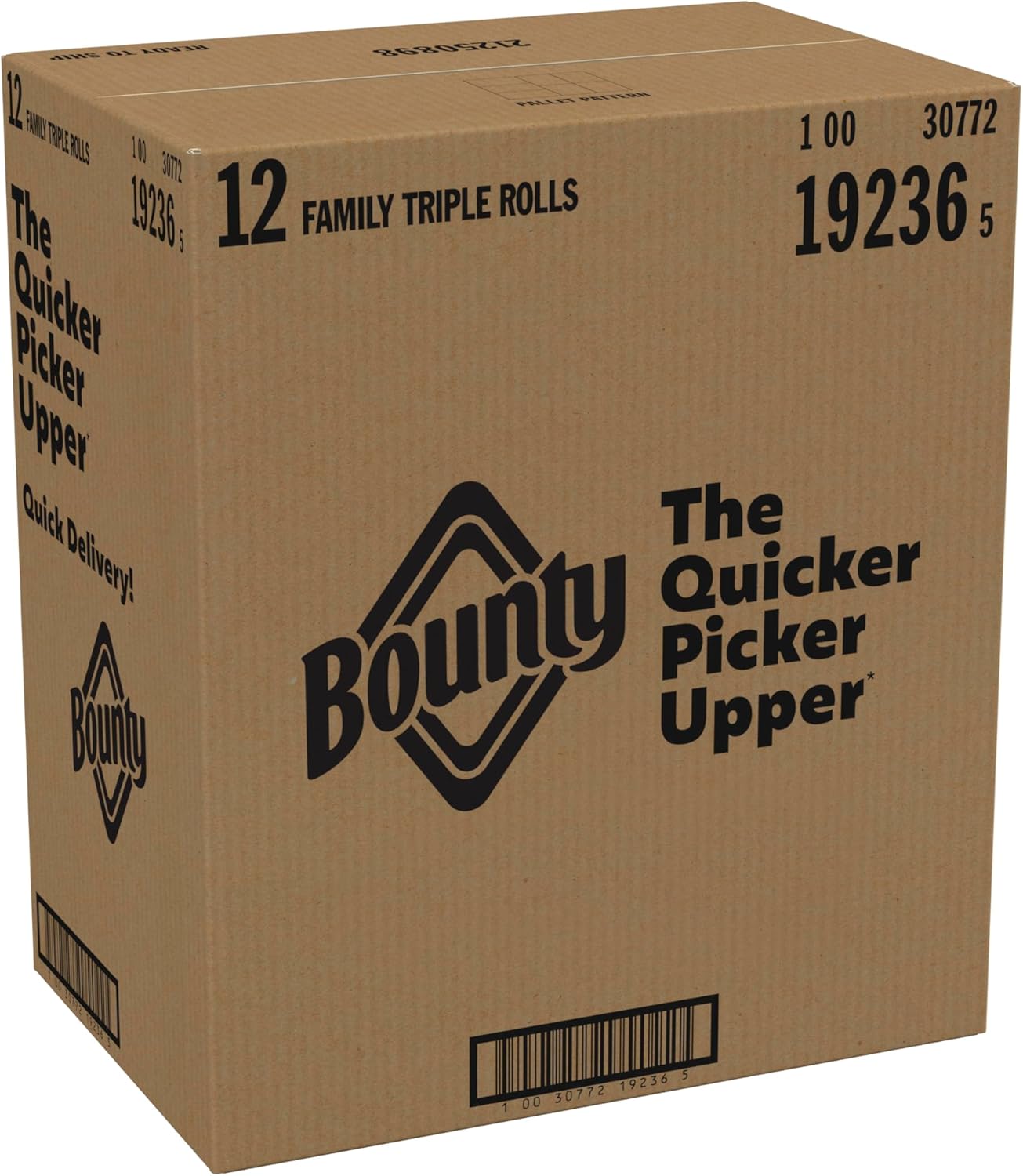 Bounty Paper Towels Quick Size, White, 16 Family Rolls = 40 Regular Rolls