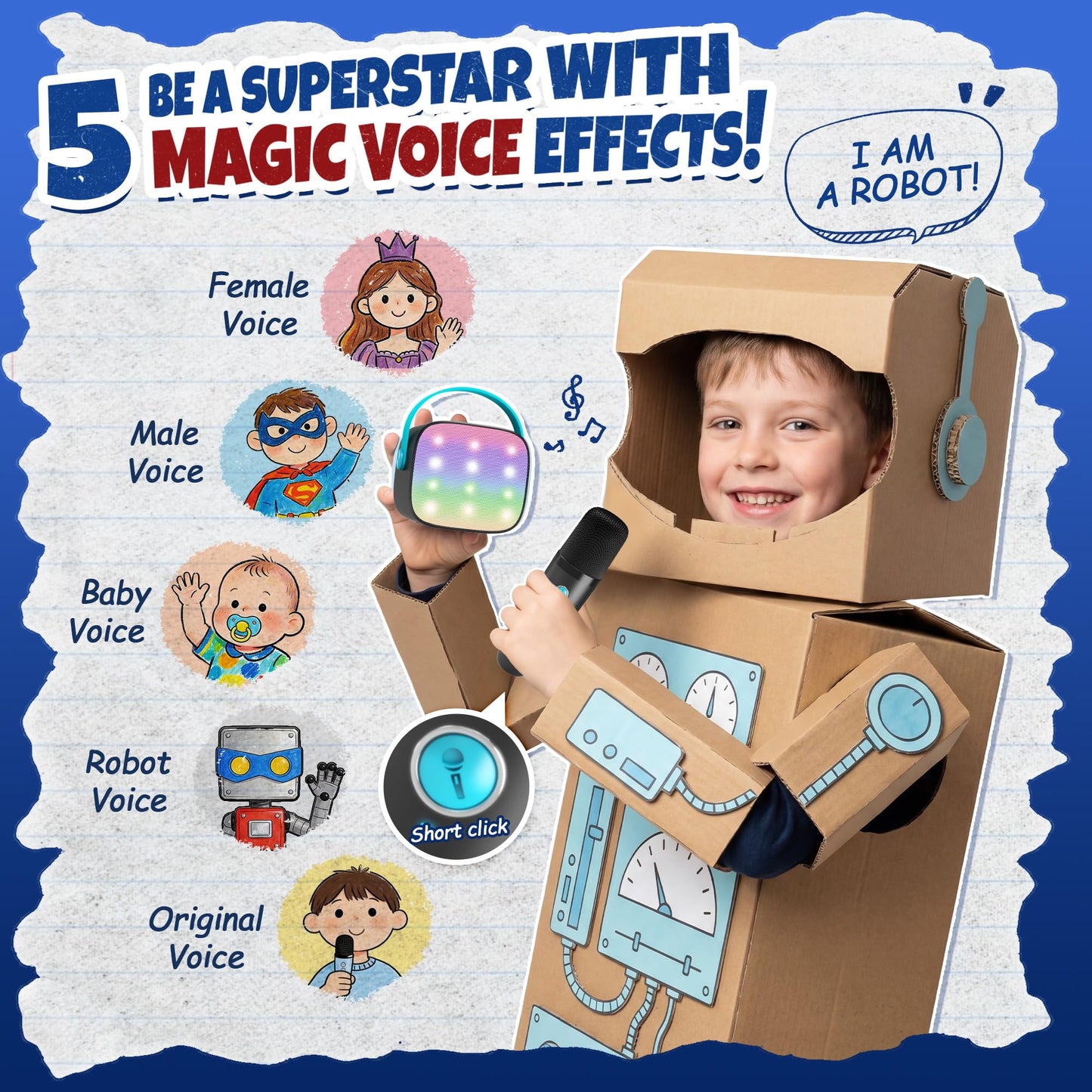 Karaoke Machine for Kids, Portable Mini Speaker with 2 Wireless Microphones, TOP Kids Gifts for Girls Ages 3, 4, 5, 6, 7, 8, 9, 10+ Years Old, 4-12th Birthday Easter Present Toy Party (Purple)