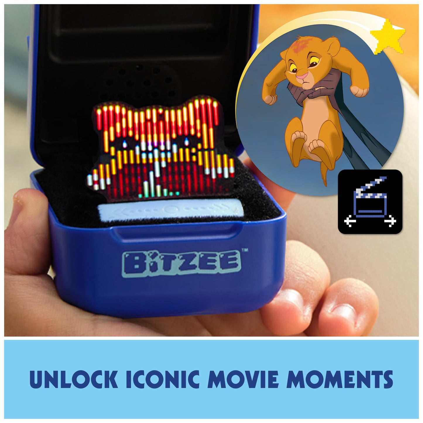 BITZEE, Disney with 30 Interactive Characters Inside, Great for Easter Gifts, Digital Pet Reacts to Swipes, Tilts & Taps, Disney Toys for Kids