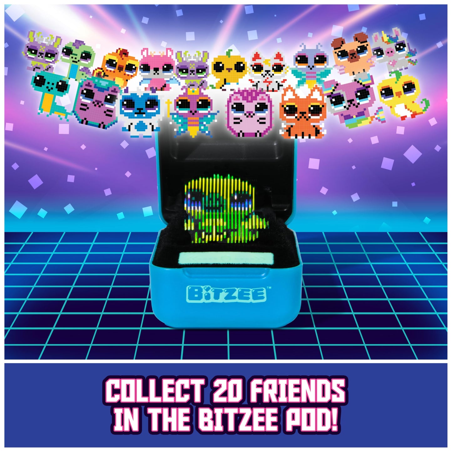 BITZEE, Disney with 30 Interactive Characters Inside, Great for Easter Gifts, Digital Pet Reacts to Swipes, Tilts & Taps, Disney Toys for Kids