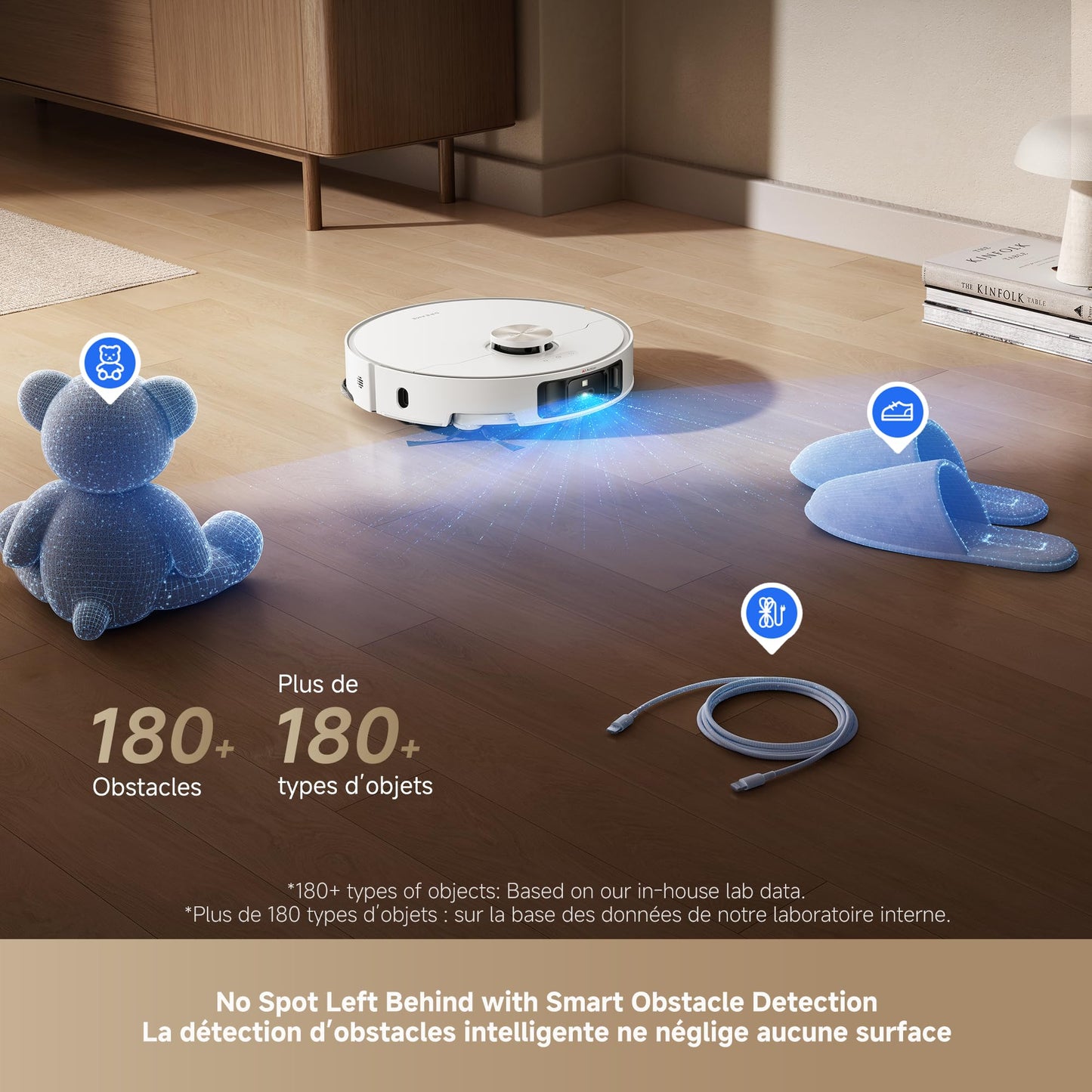 DREAME L50 Ultra Robot Vacuum and Mop White, 19,500Pa Suction, with Auto-Empty and Mop Self-Cleaning, Precise Obstacle Avoidance, HyperStream Detangling DuoBrush
