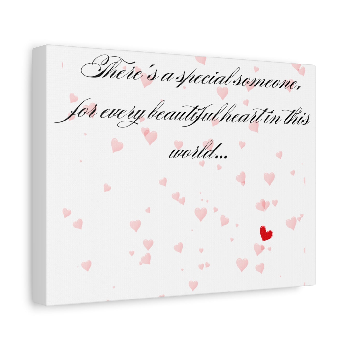 Simple Expressions Romantic Heart-Themed Canvas Print - Perfect Gift for Loved Ones