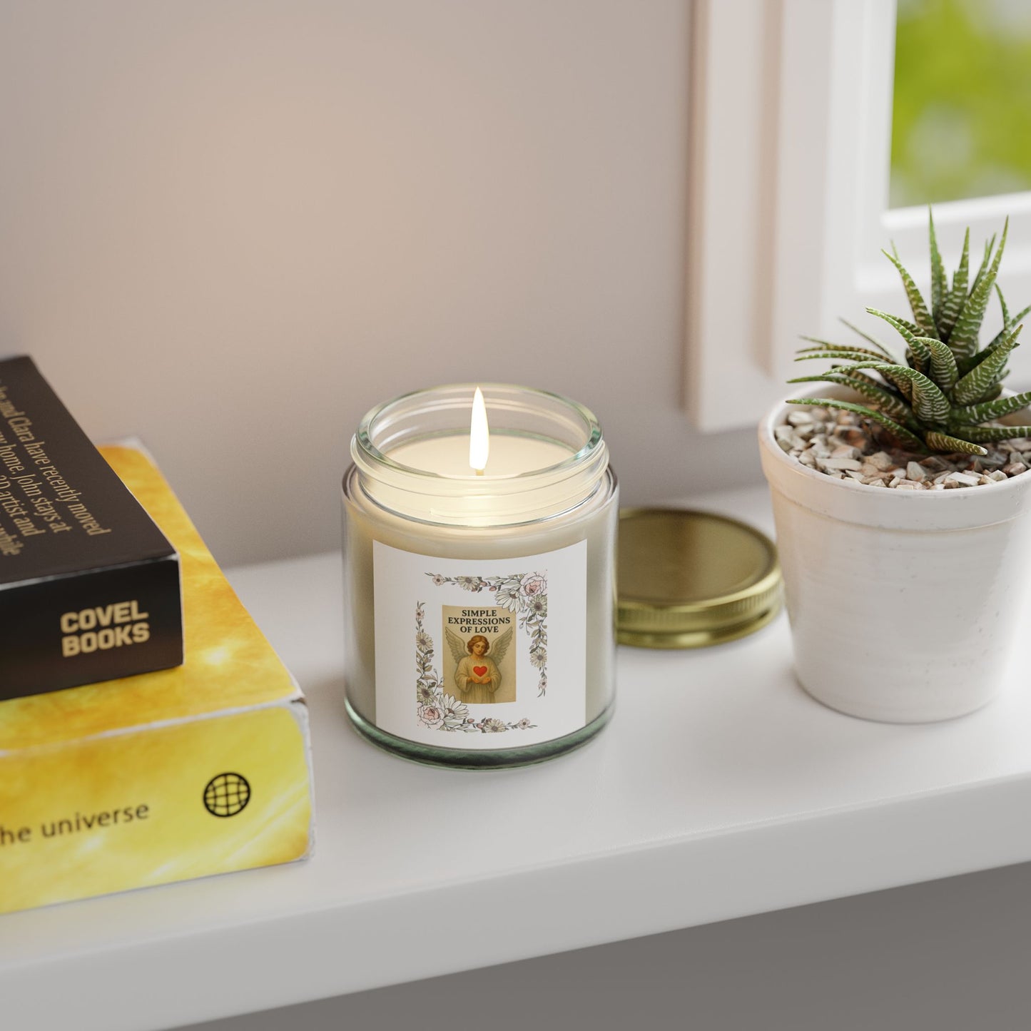 Simple Expressions Scented Candles, Coconut Apricot Wax (4oz, 9oz)