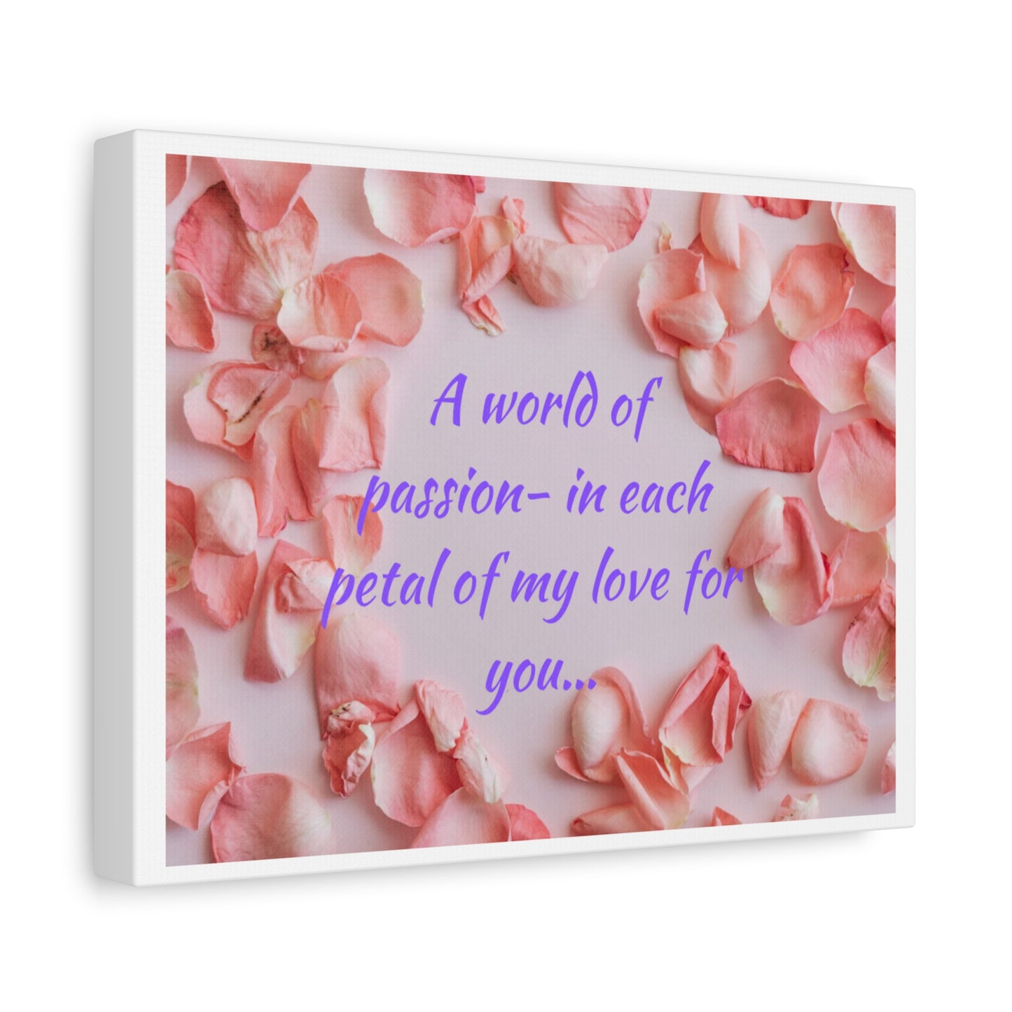 Simple Expressions petals Matte Canvas, Stretched, 1.25"