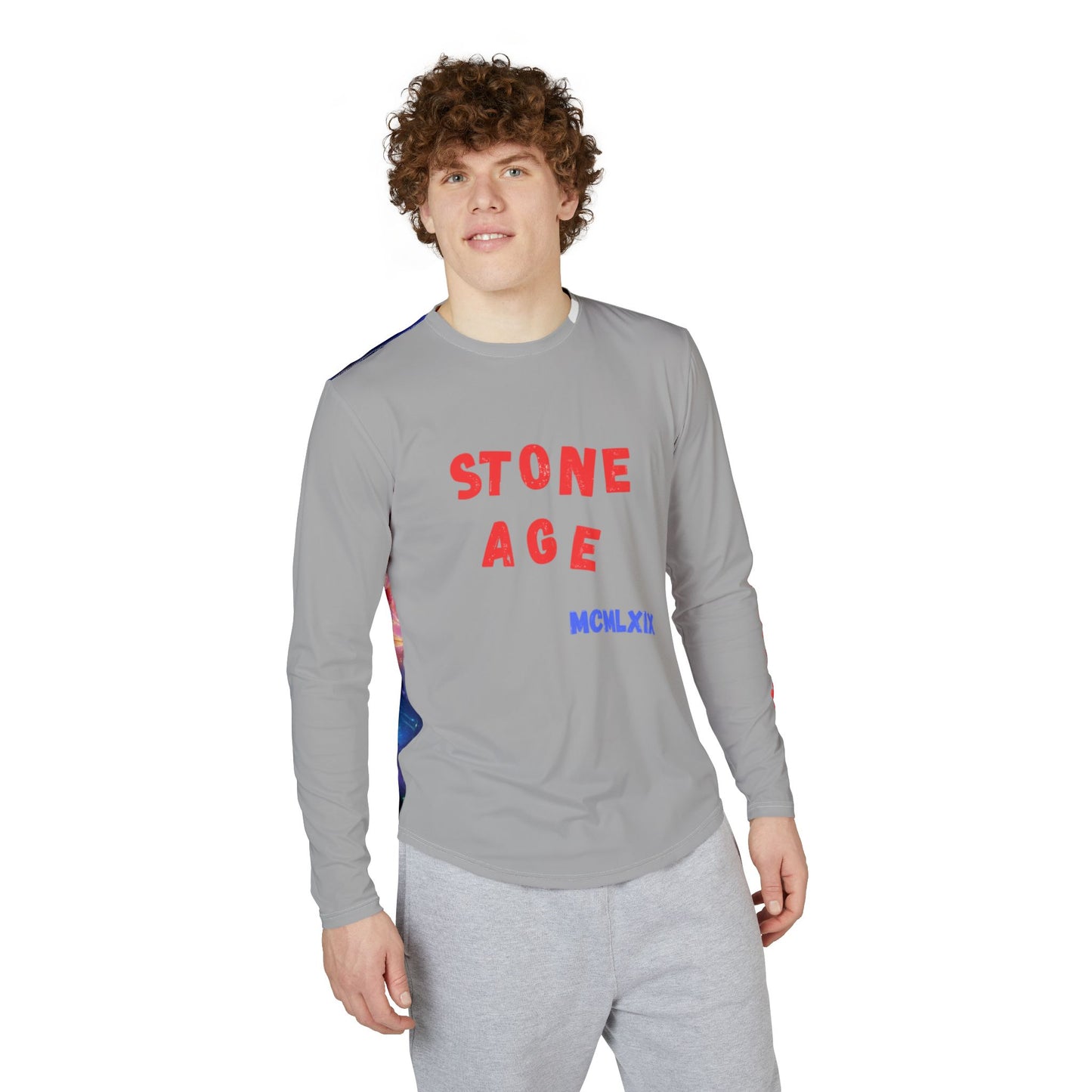 Simple Expressions - Stone Age- Men's UV Protection Long Sleeve Shirt (AOP)