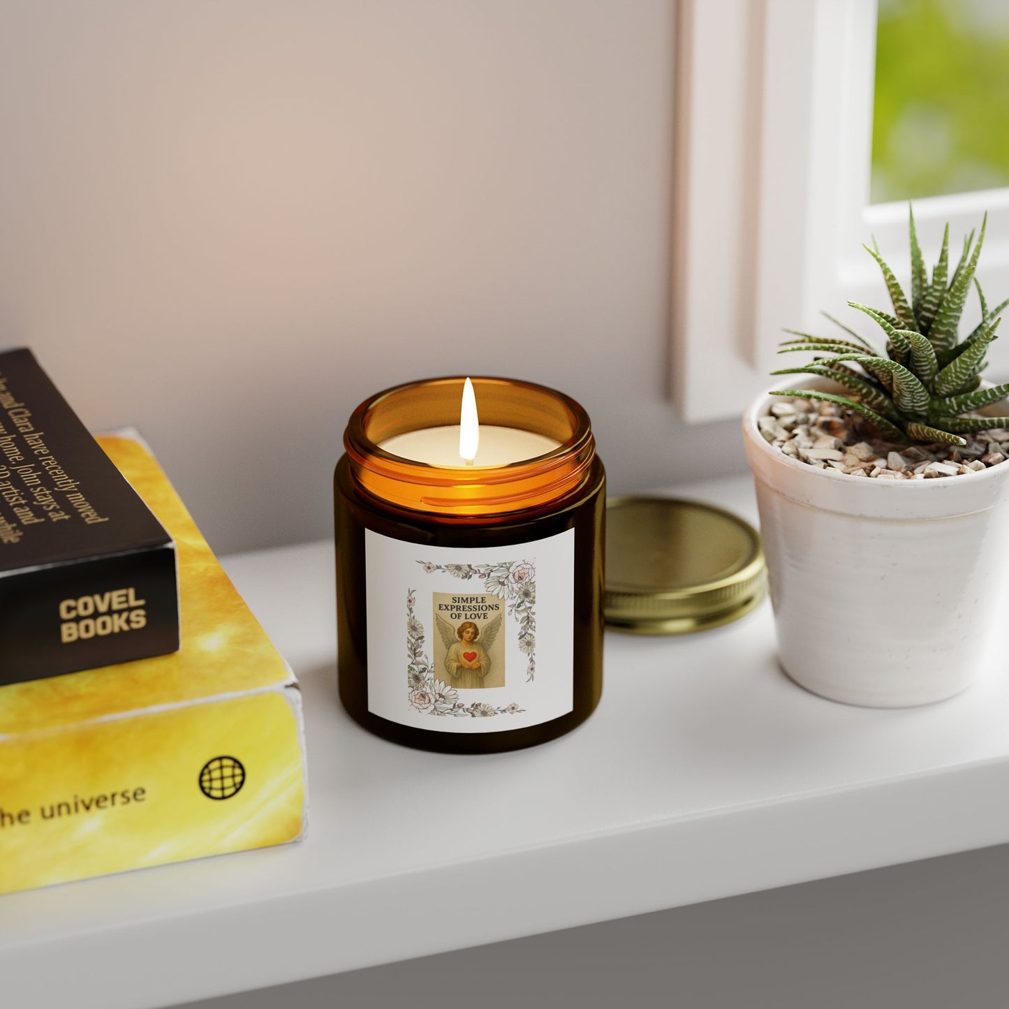Simple Expressions Scented Candles, Coconut Apricot Wax (4oz, 9oz)