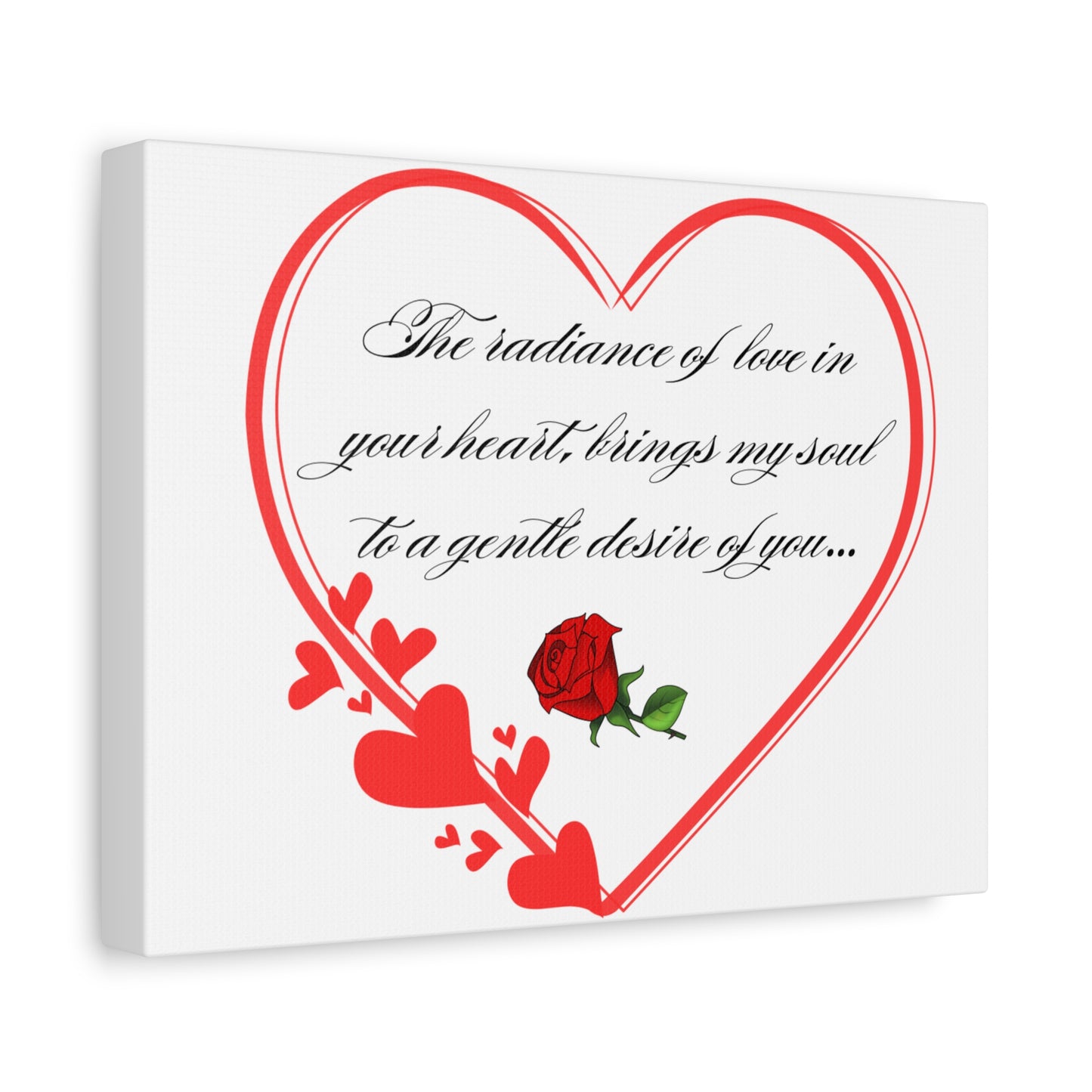 Simple Expressions Heart  Matte Canvas, Stretched, 1.25"
