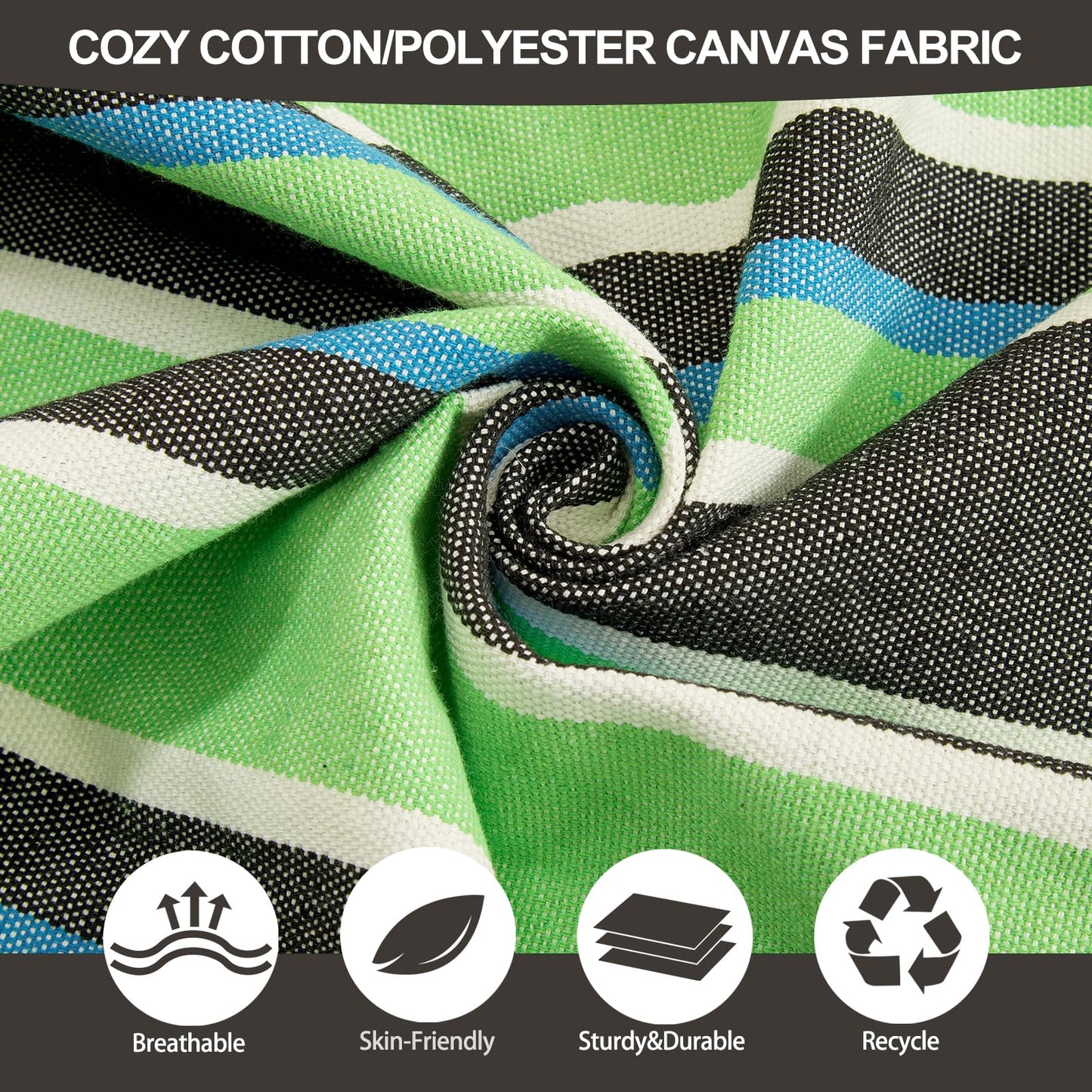 Brazilian Double Hammock with Tree Straps,Extra Large 94x63IN,2 Persons Hammock for Backyard Patio Outdoor Indoor,450lbs Weight Capacity,Soft Woven Cotton Fabric - Natrual White with Tassels