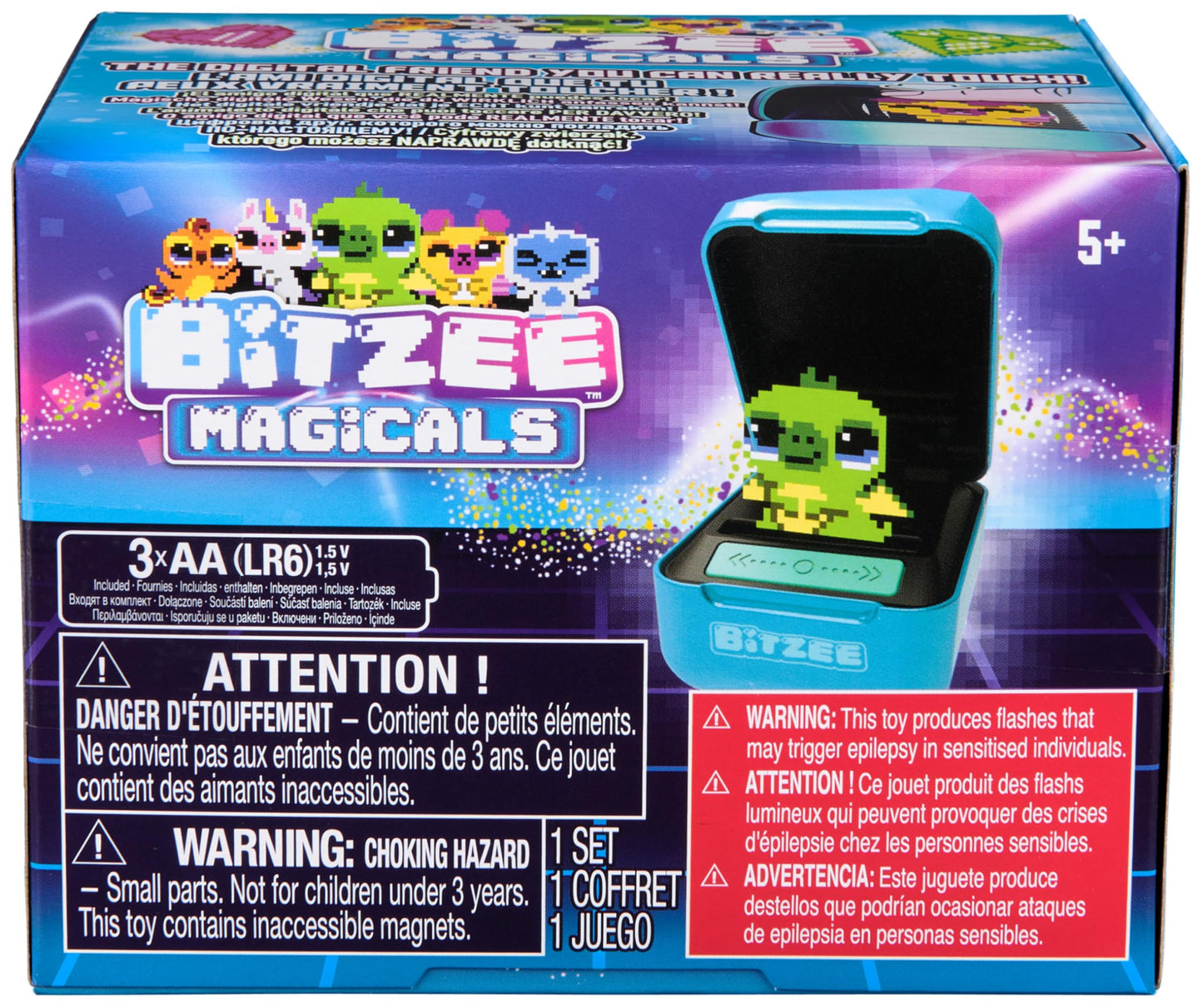 BITZEE, Disney with 30 Interactive Characters Inside, Great for Easter Gifts, Digital Pet Reacts to Swipes, Tilts & Taps, Disney Toys for Kids