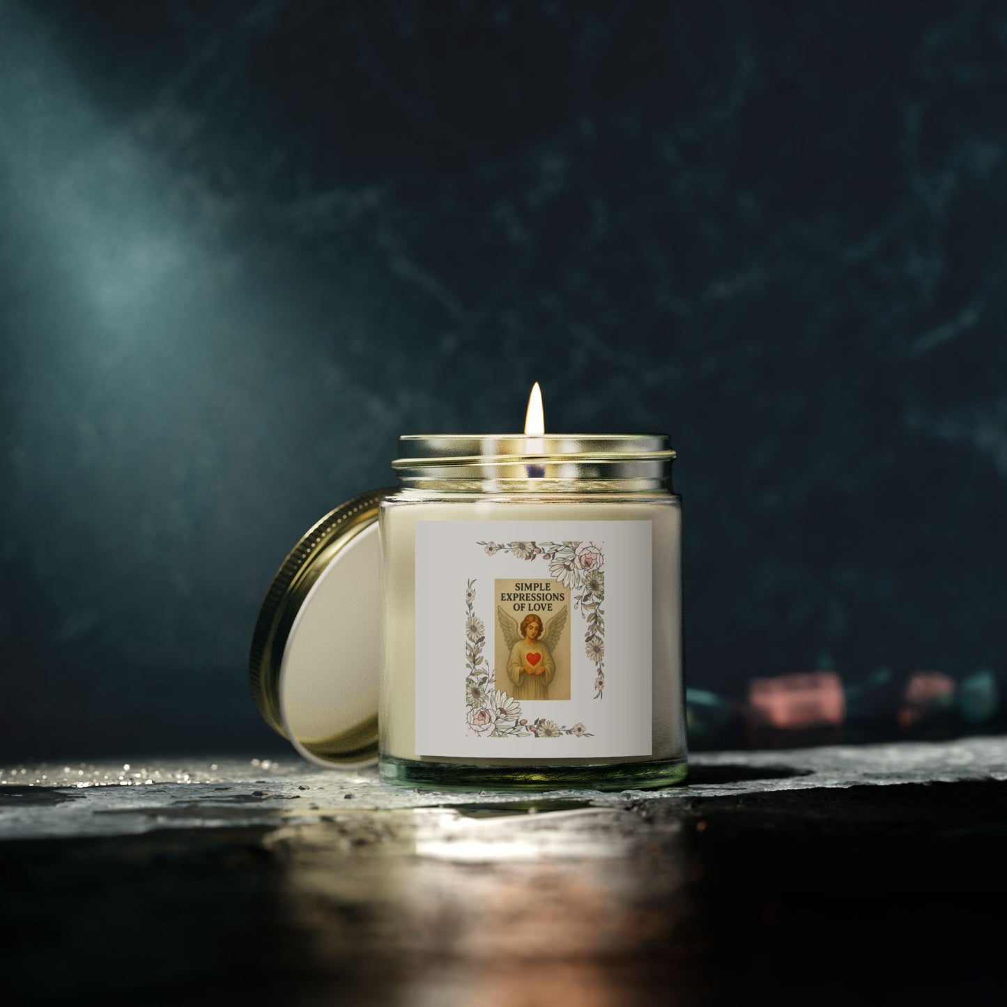 Simple Expressions Scented Candles, Coconut Apricot Wax (4oz, 9oz)